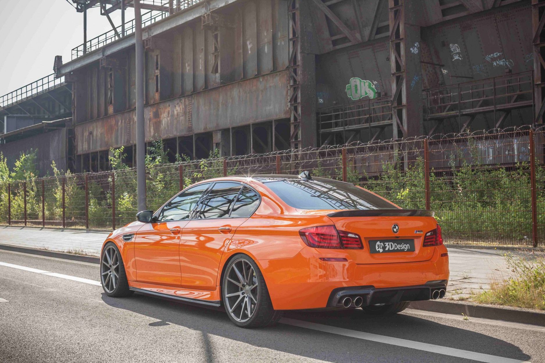 3Ddesign carbon diffuser fitting for BMW 5 Series F10 M5 (9) 