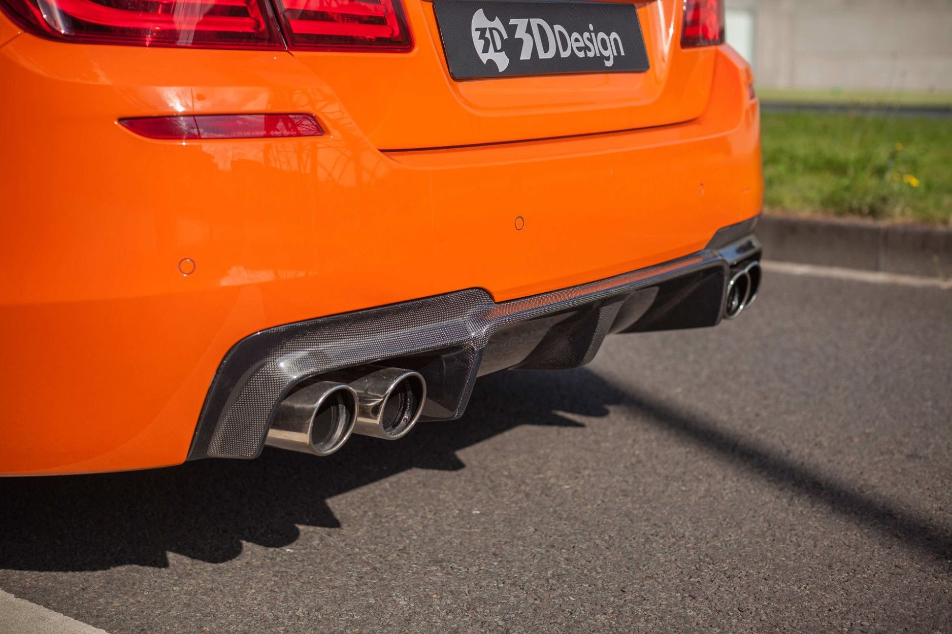 3Ddesign carbon diffuser fitting for BMW 5 Series F10 M5 (7) 