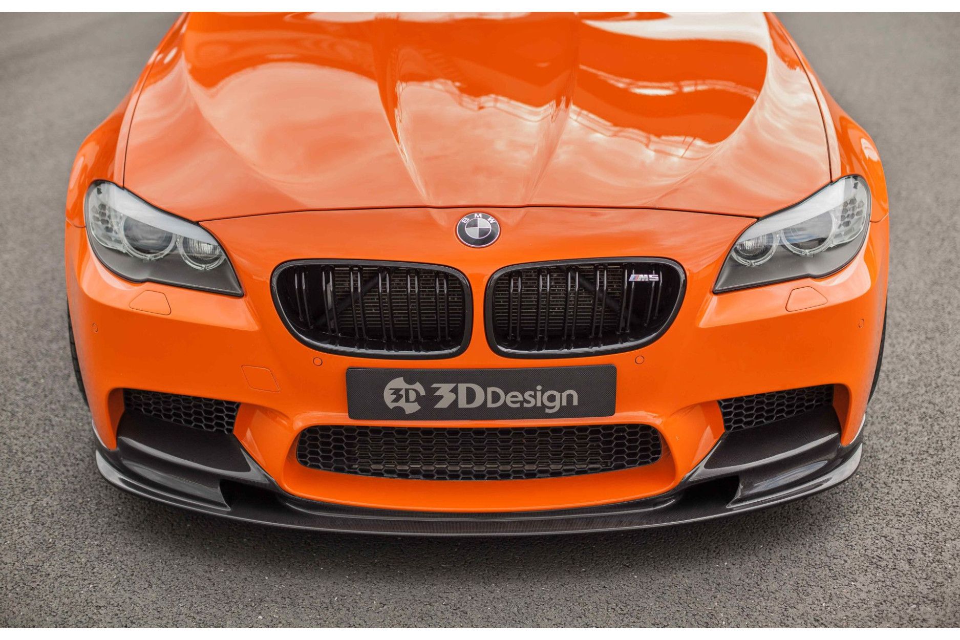 3Ddesign carbon front lip fitting for BMW 5 Series F10 M5