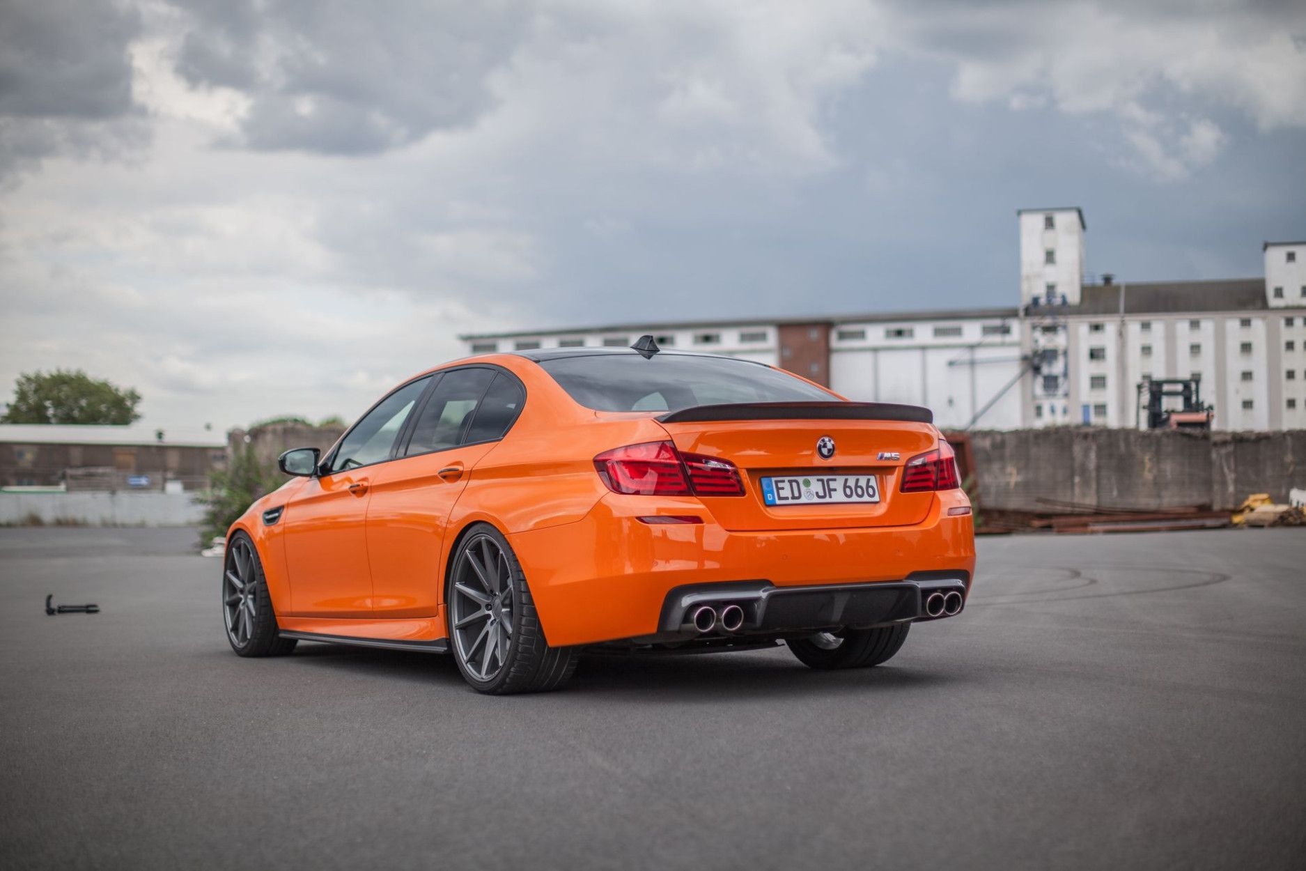 3Ddesign carbon diffuser fitting for BMW 5 Series F10 M5 (8) 