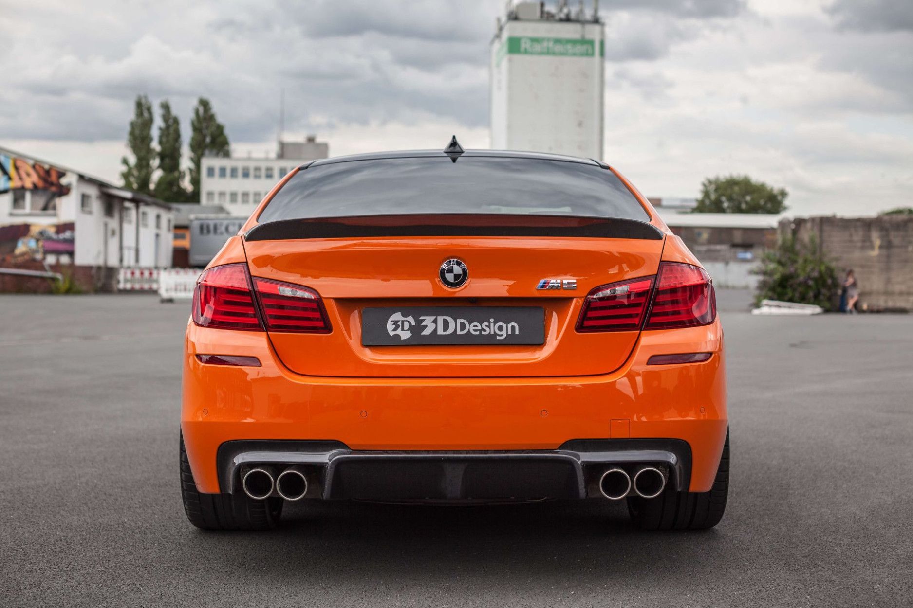 3Ddesign carbon diffuser fitting for BMW 5 Series F10 M5 (6) 