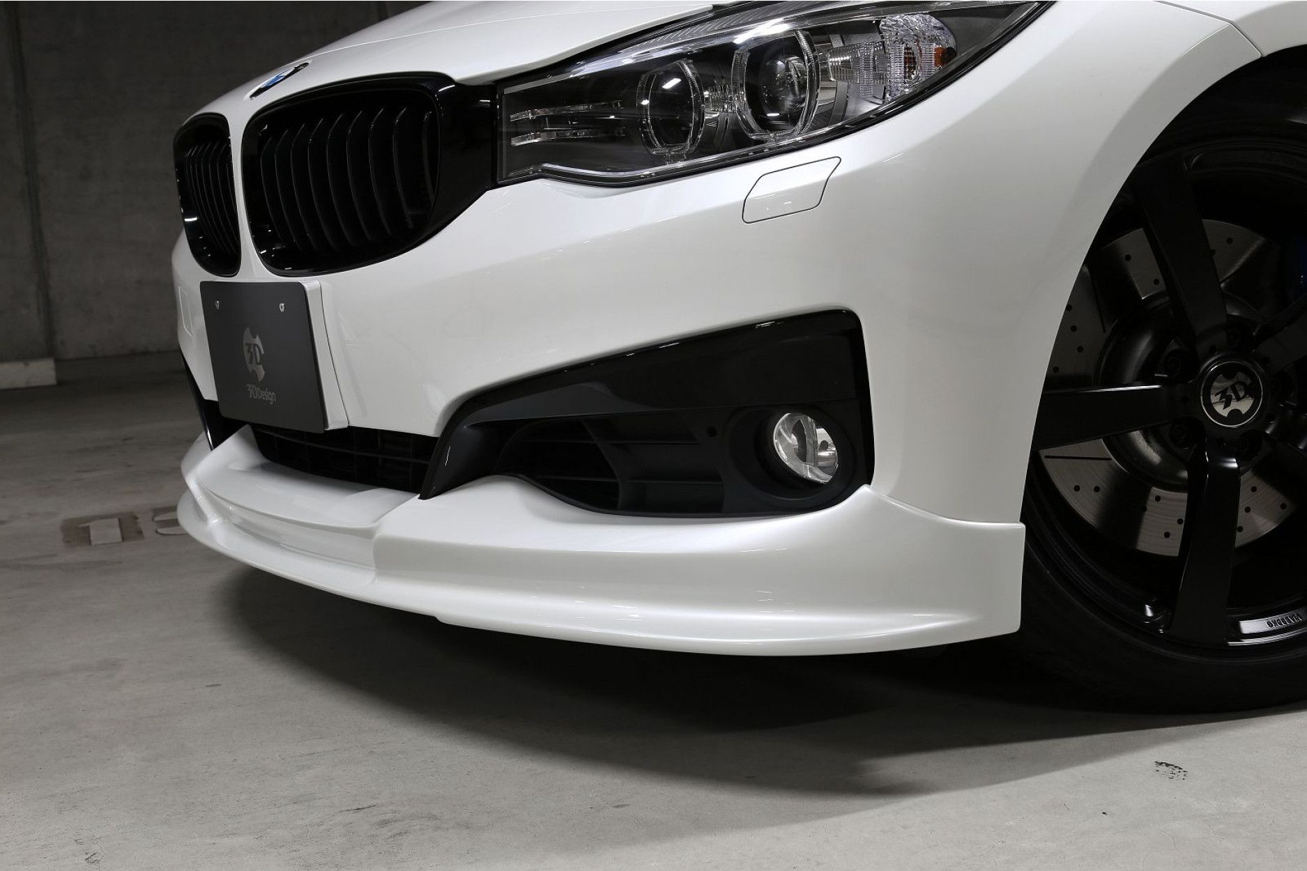 3Ddesign PUR front lip fitting for BMW 3 Series F34 Sport (7) 