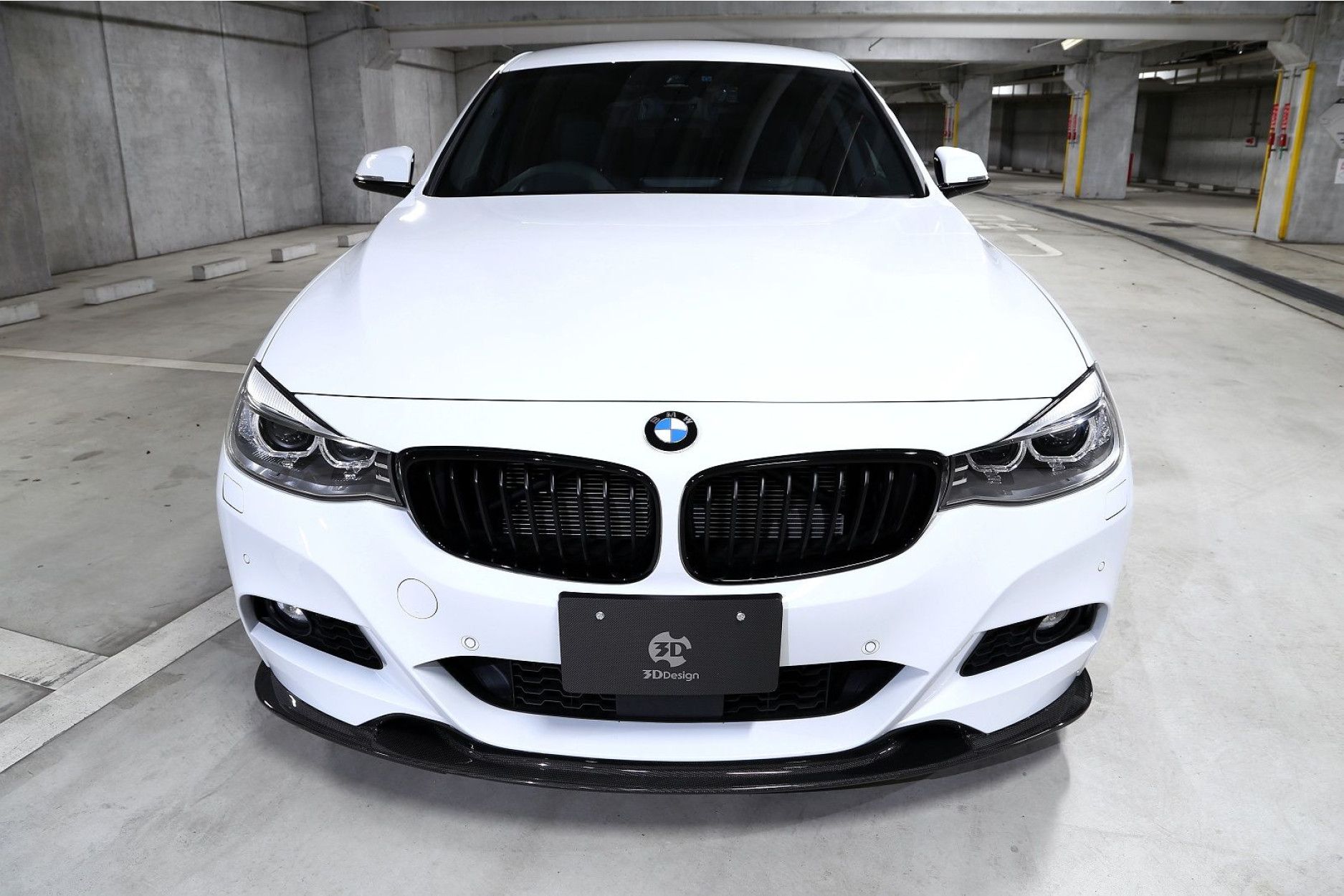 3Ddesign carbon front lip spoiler fitting for BMW 3 Series F34 with M-Tech (2) 