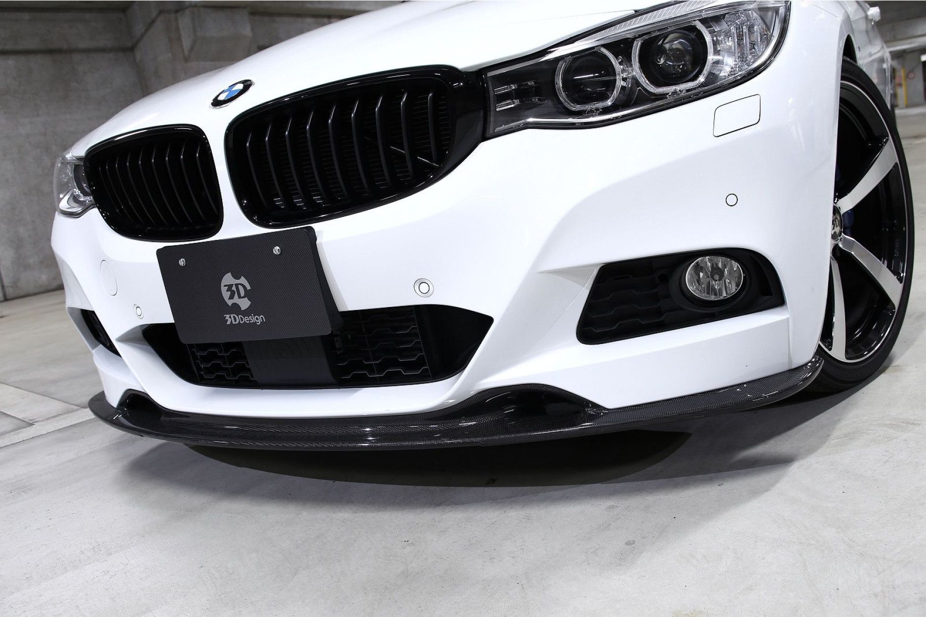 3Ddesign carbon front lip spoiler fitting for BMW 3 Series F34 with M-Tech (4) 
