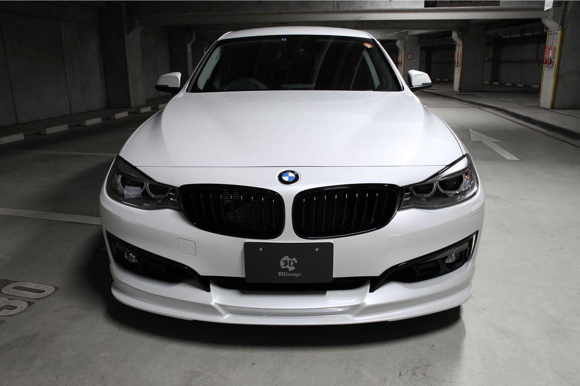 3Ddesign PUR front lip fitting for BMW 3 Series F34 Sport (2) 