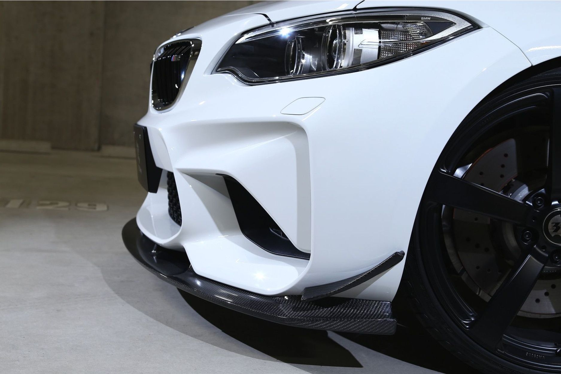 3DDesign carbon front lip fitting for BMW F87 M2 (3) 