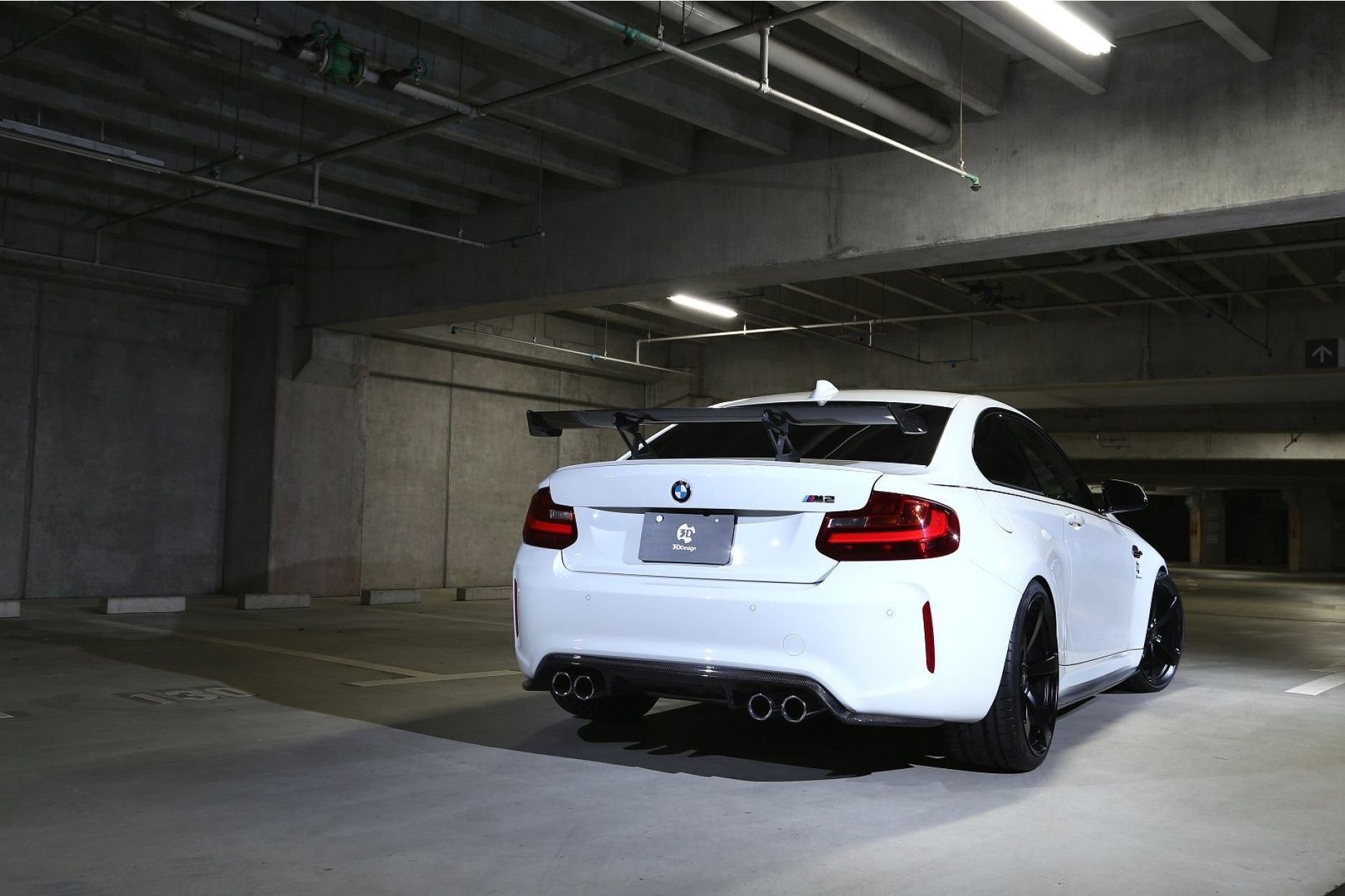 3DDesign carbon diffuser fitting for BMW F87 M2