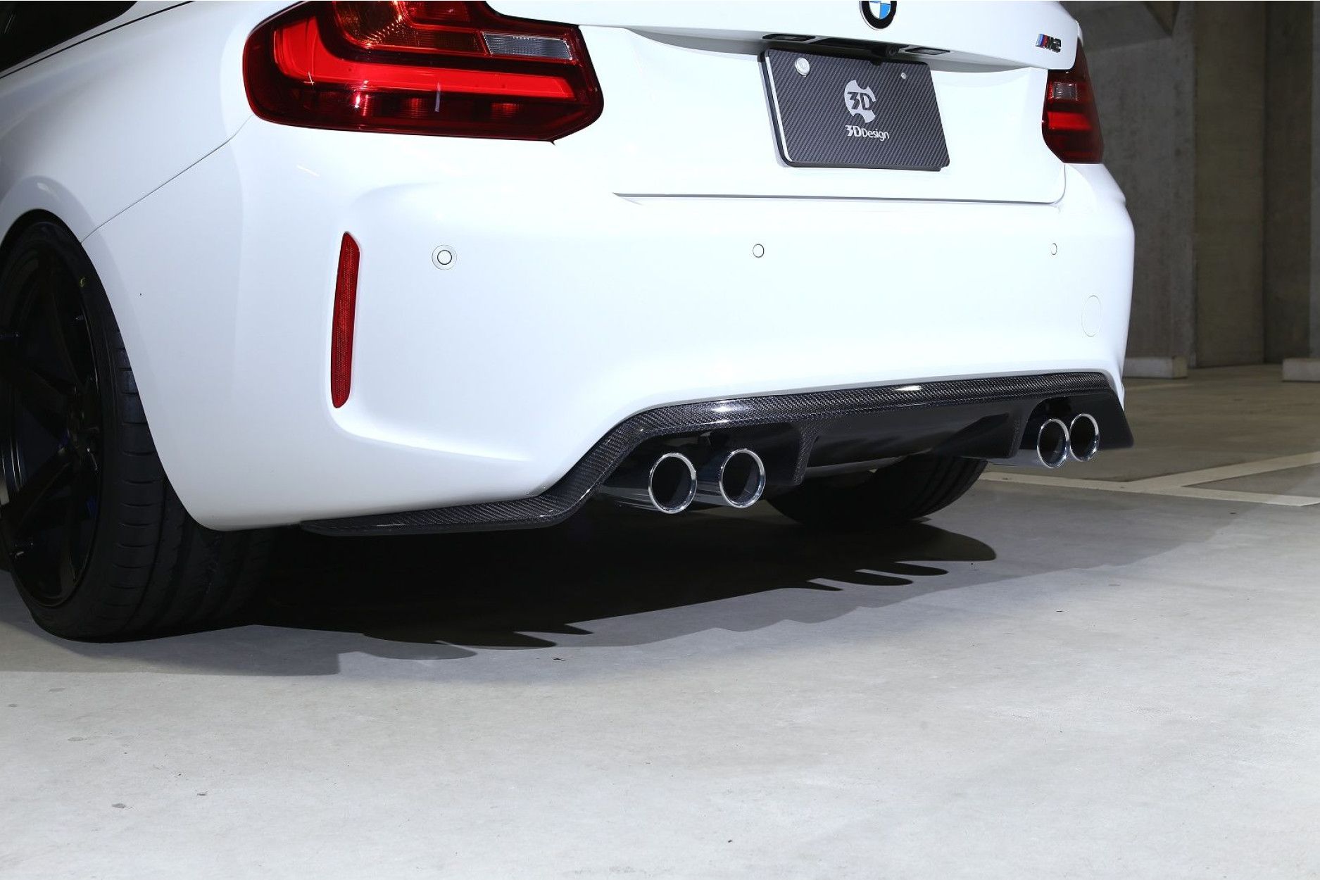 3DDesign carbon diffuser fitting for BMW F87 M2 (3) 