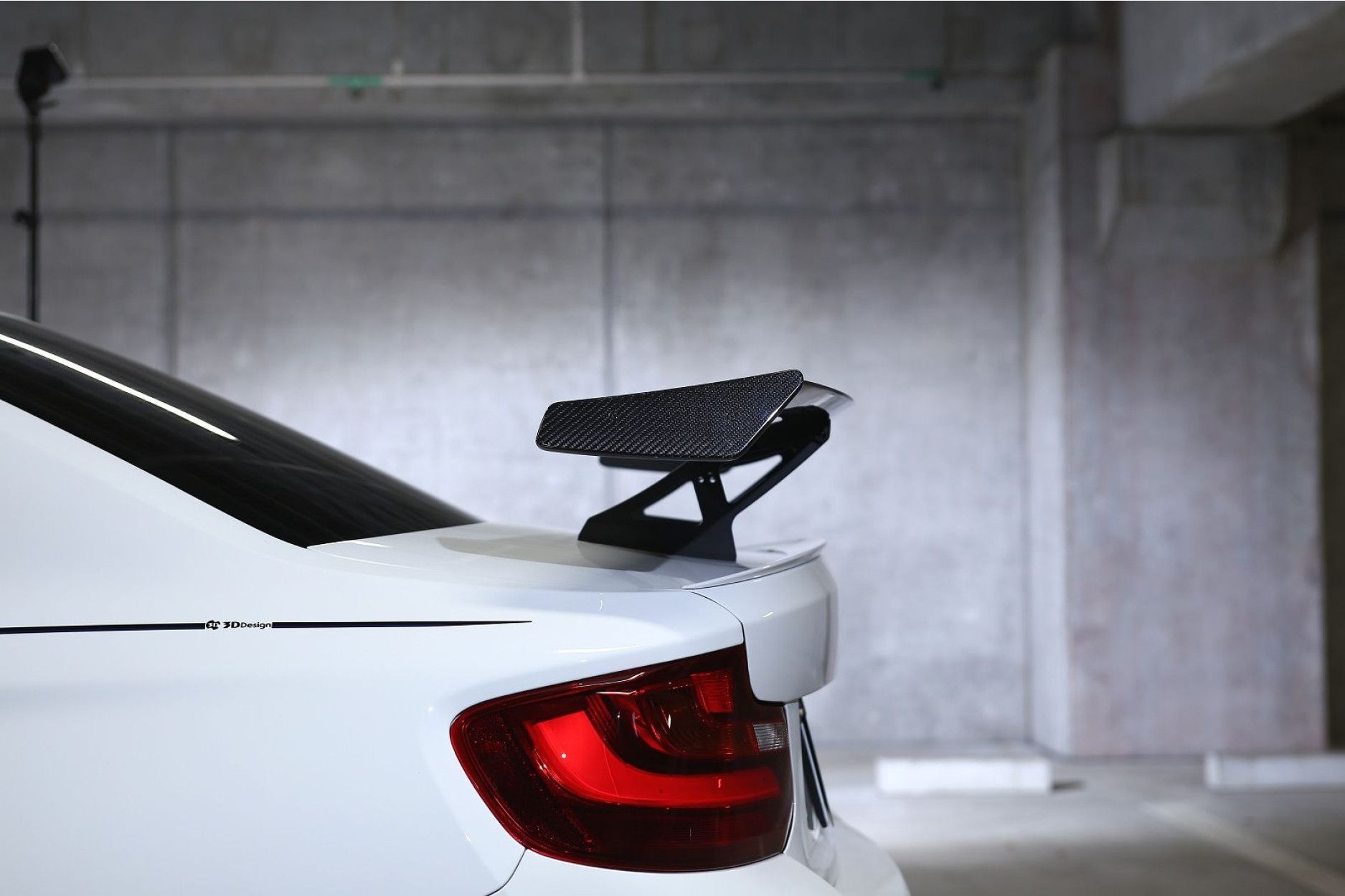 3DDesign carbon rear wing fitting for BMW F87 M2 (2) 