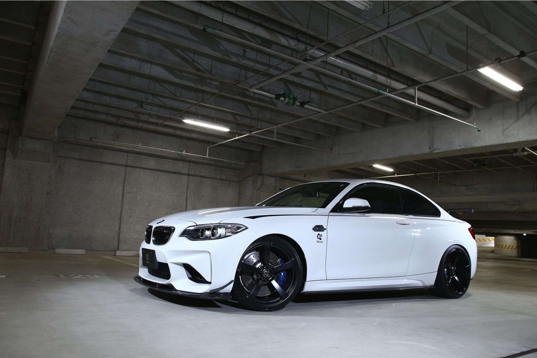 3DDesign carbon front lip fitting for BMW F87 M2