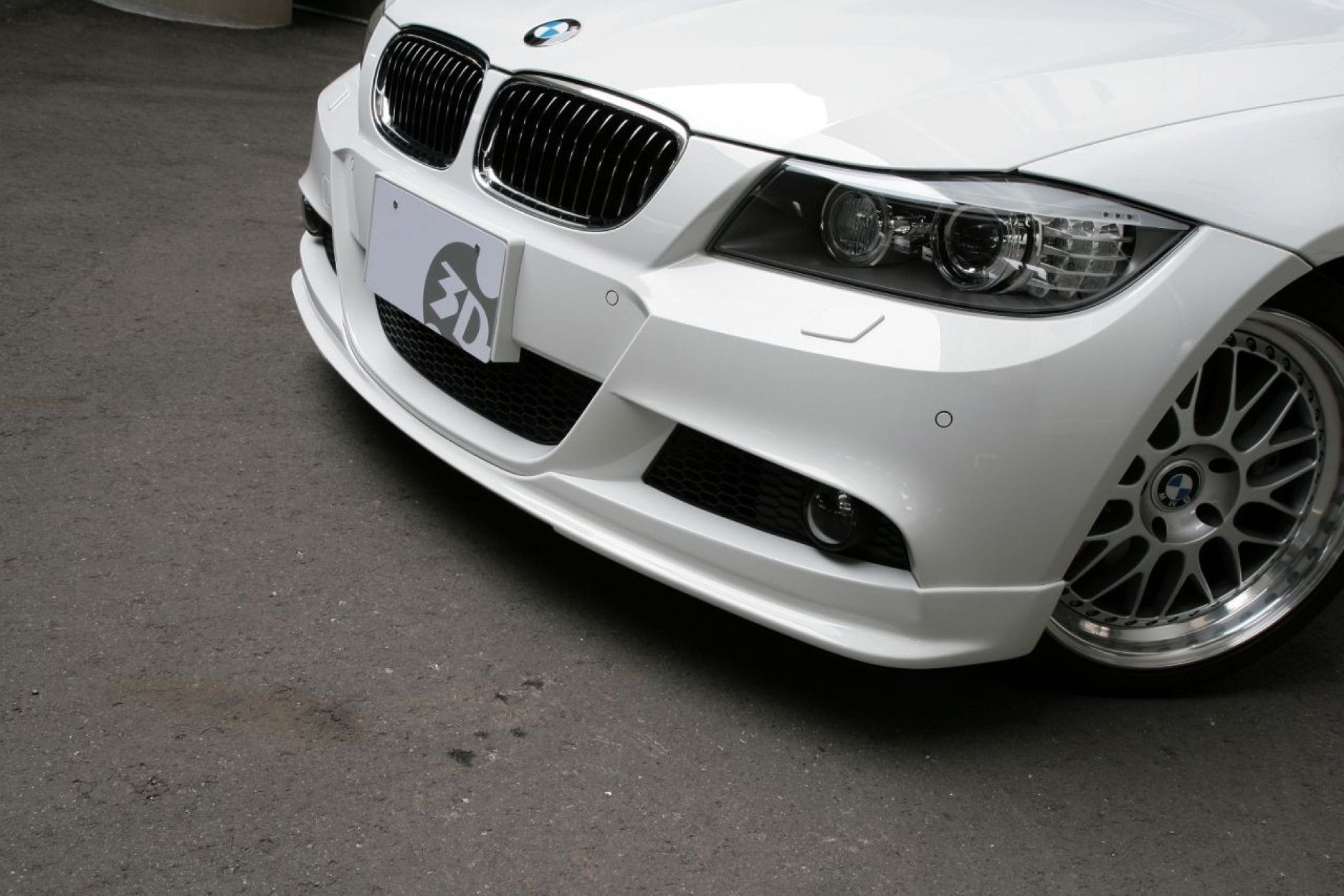 3Ddesign front lip fitting for BMW 3 Series E90 E91 with M-Tech (2) 
