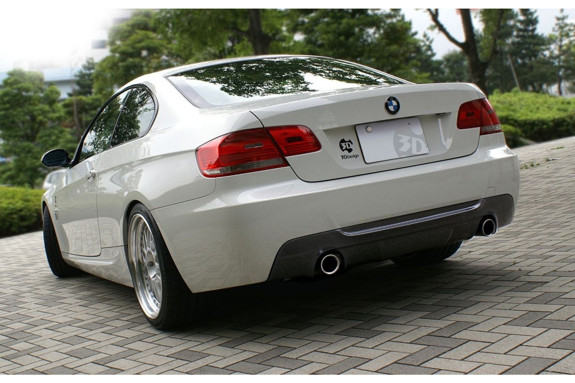 3Ddesign carbon diffuser fitting for BMW 3 Series E92 E93 with M-Tech (335i)