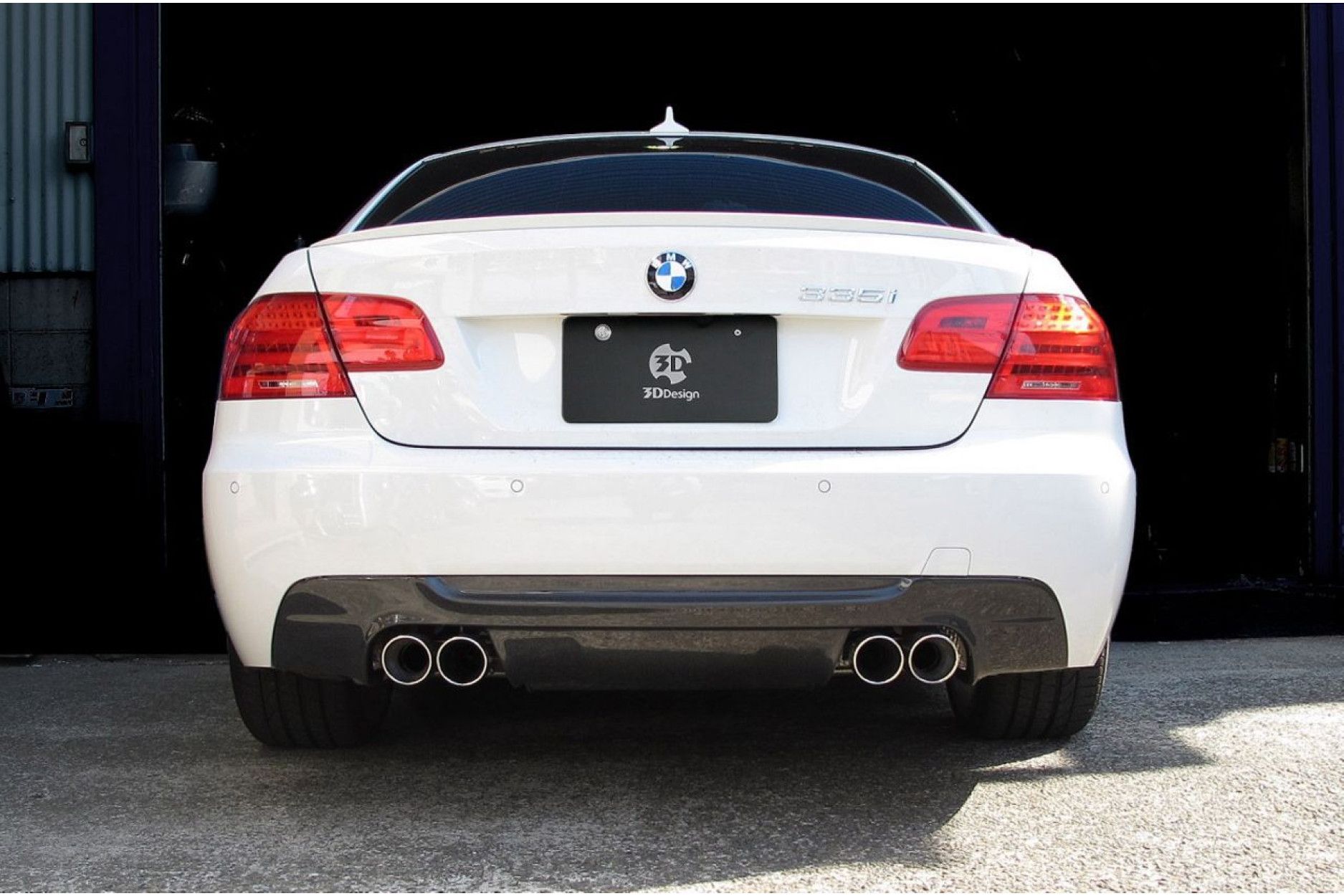 3Ddesign carbon diffuser fitting for BMW 3 Series E92 E93 with M-Tech with duplex AGA (335i) (4) 