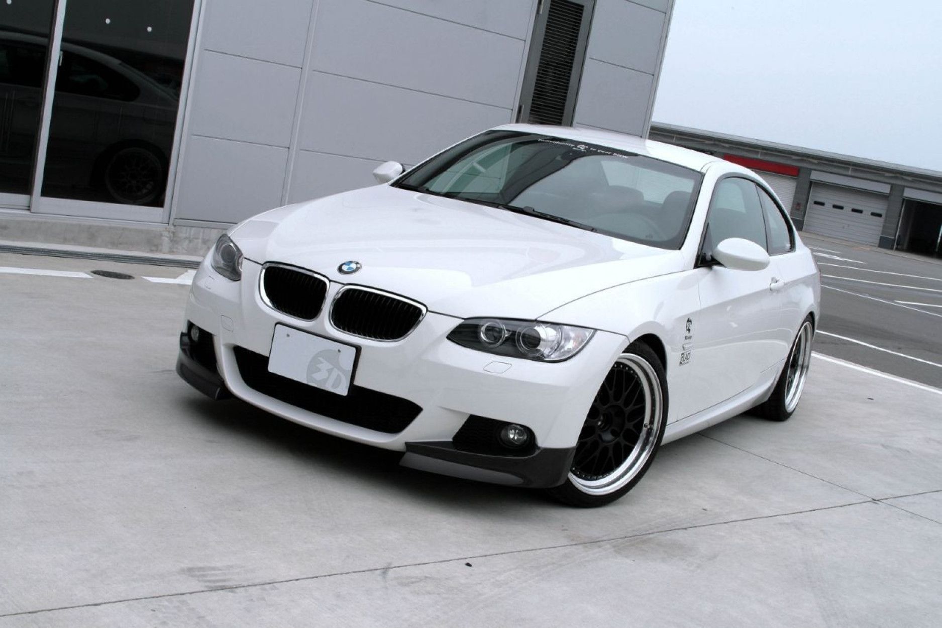 3Ddesign carbon front splitter fitting for BMW 3 Series E92 E93 with M-Tech