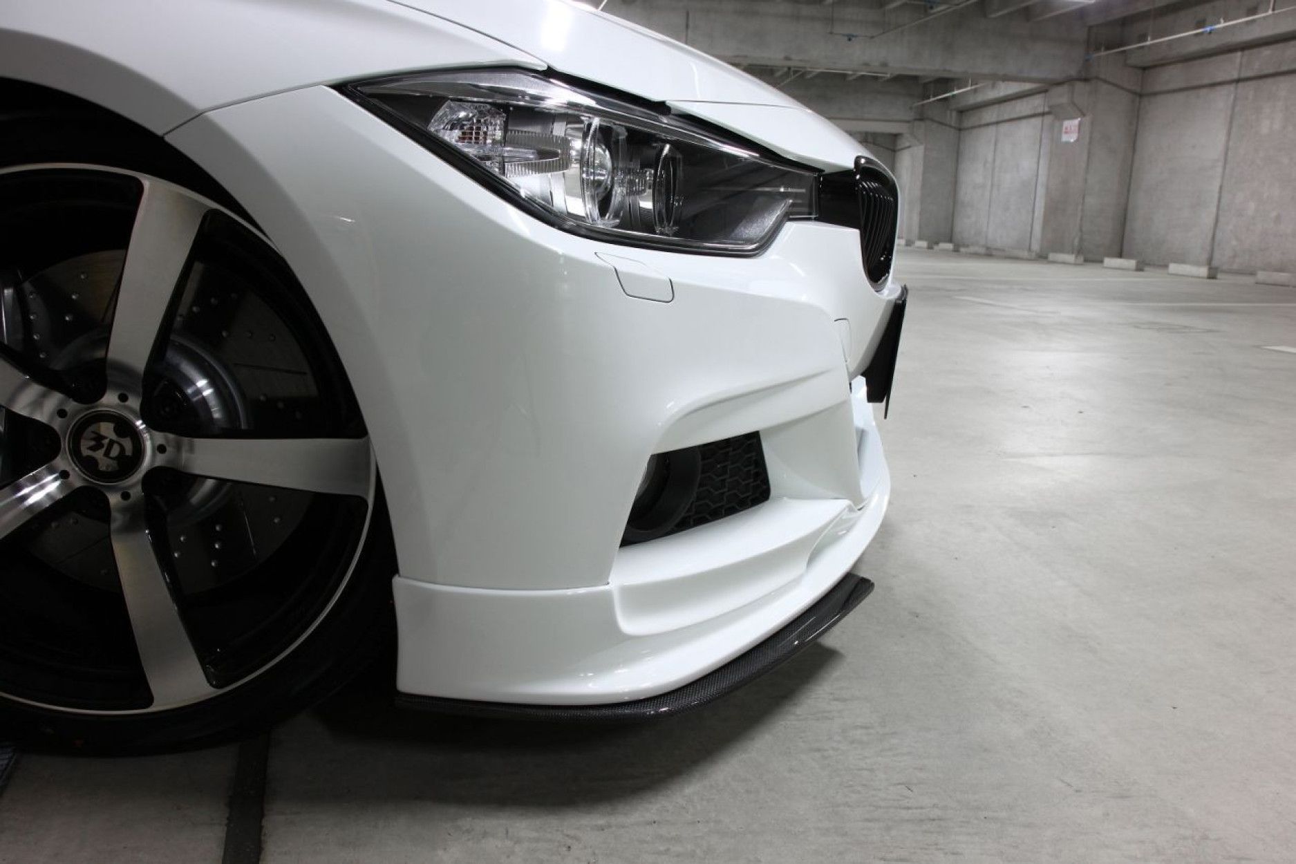 3Ddesign carbon front splitter for the for BMW 3 Series F30 F31 with M-Tech