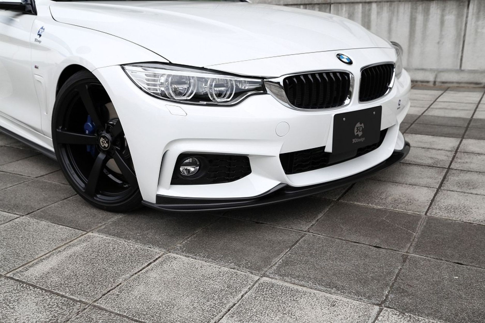 3Ddesign carbon front lip fitting for BMW 4 Series F32 F36 with M-Tech