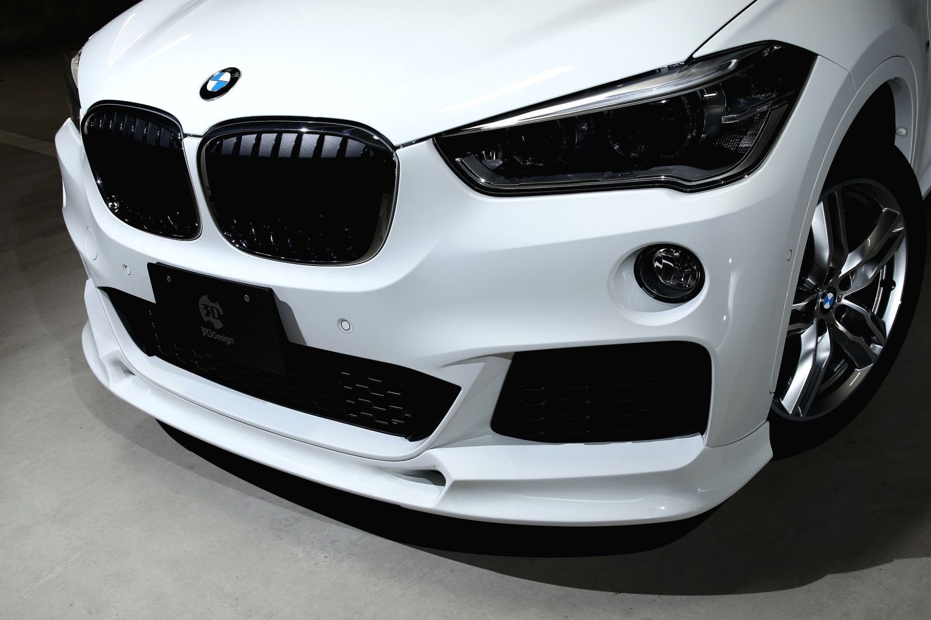 3DDesign PU front lip fitting for BMW F48 X1 with M-Tech (3) 