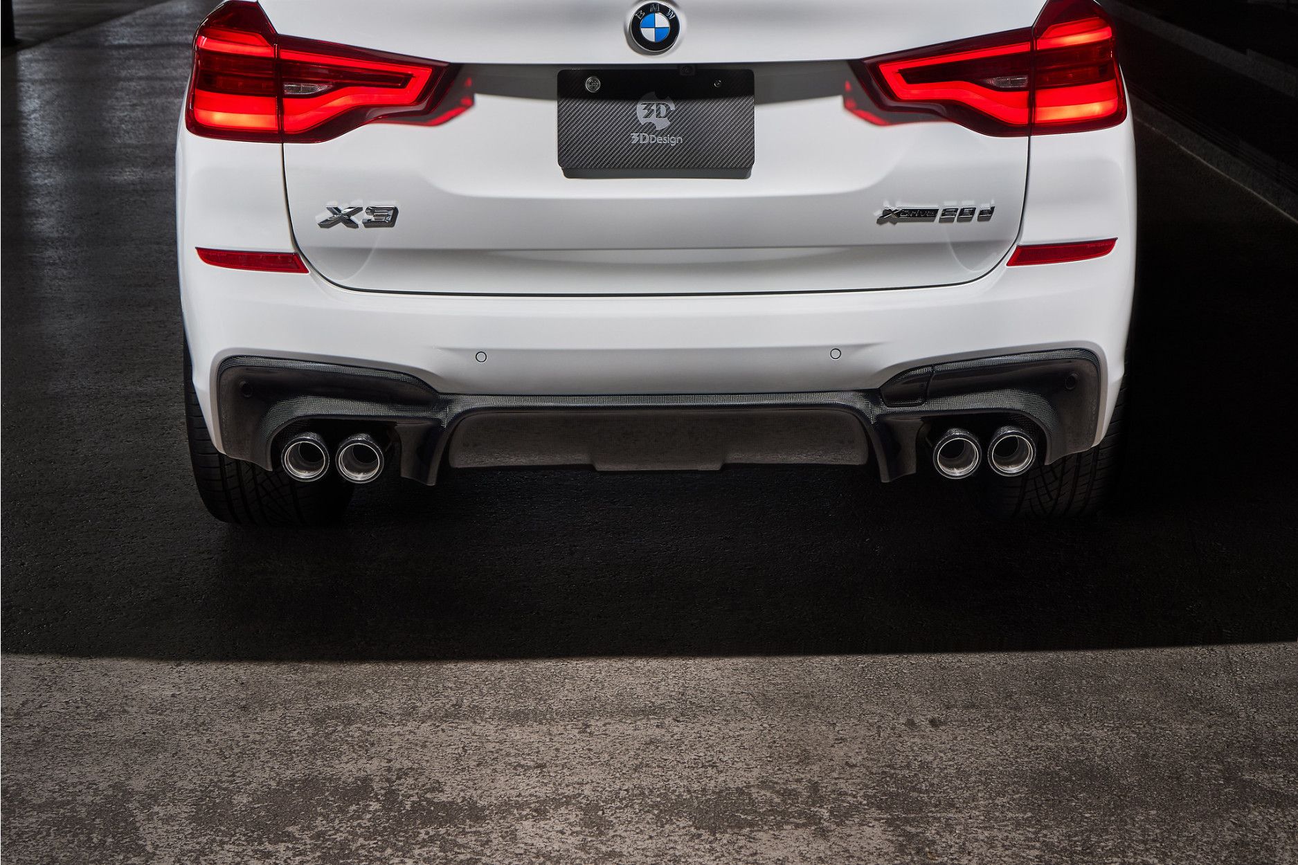 3DDesign Carbon diffuser fitting for BMW G01 X3 M40d (3) 