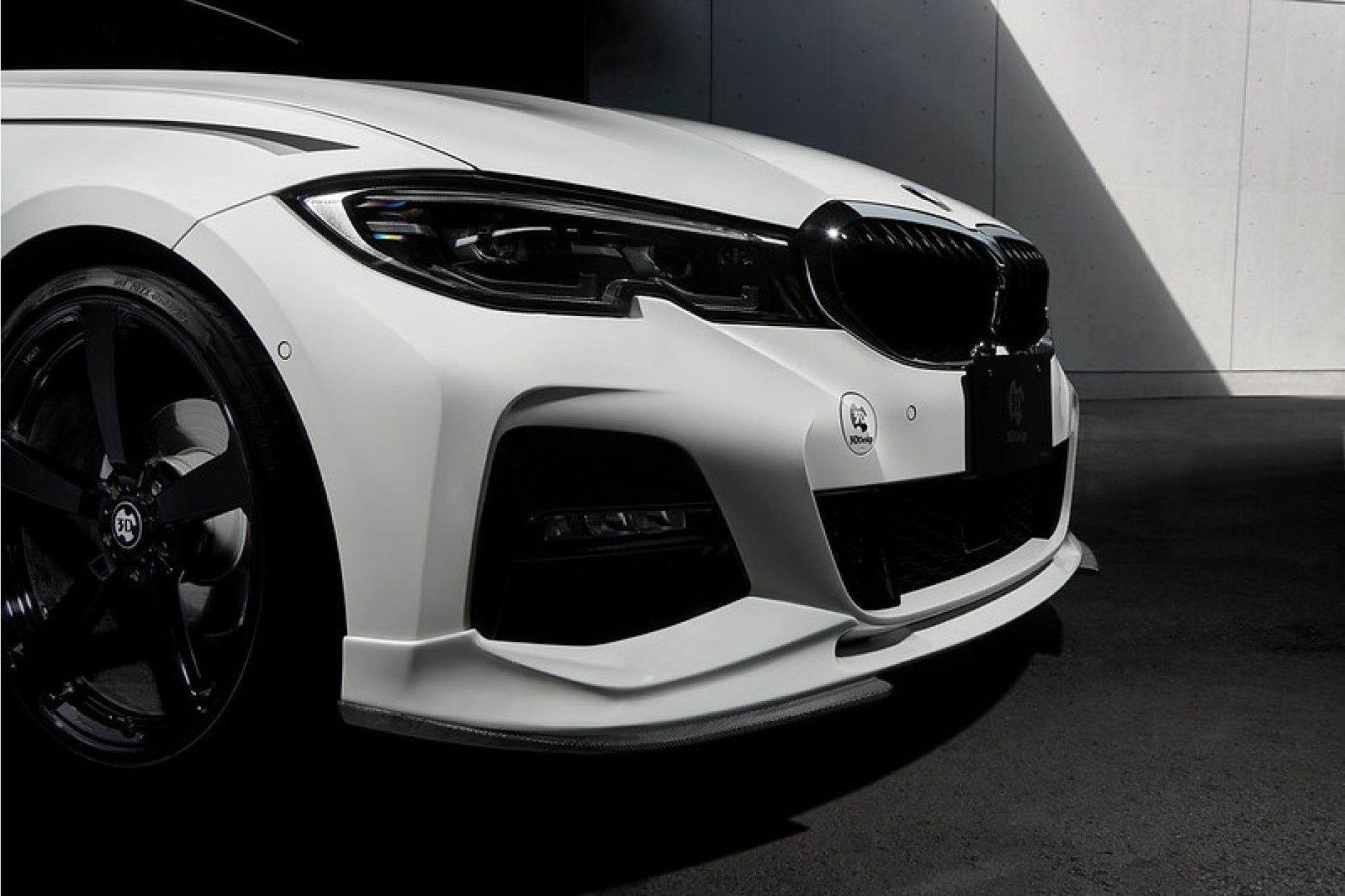 3DDesign Carbon frontsplitter left right fitting for BMW G20 M-Sport