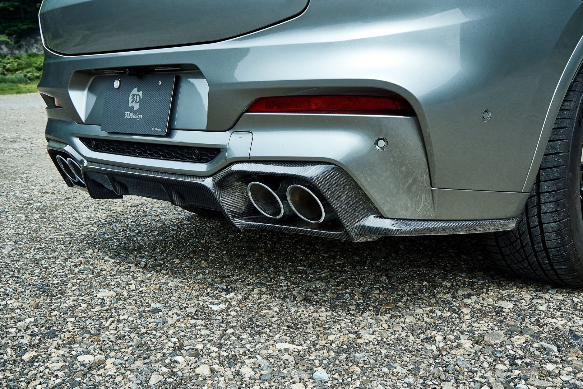 3DDesign Carbon Diffuser fitting for BMW F98 X4M