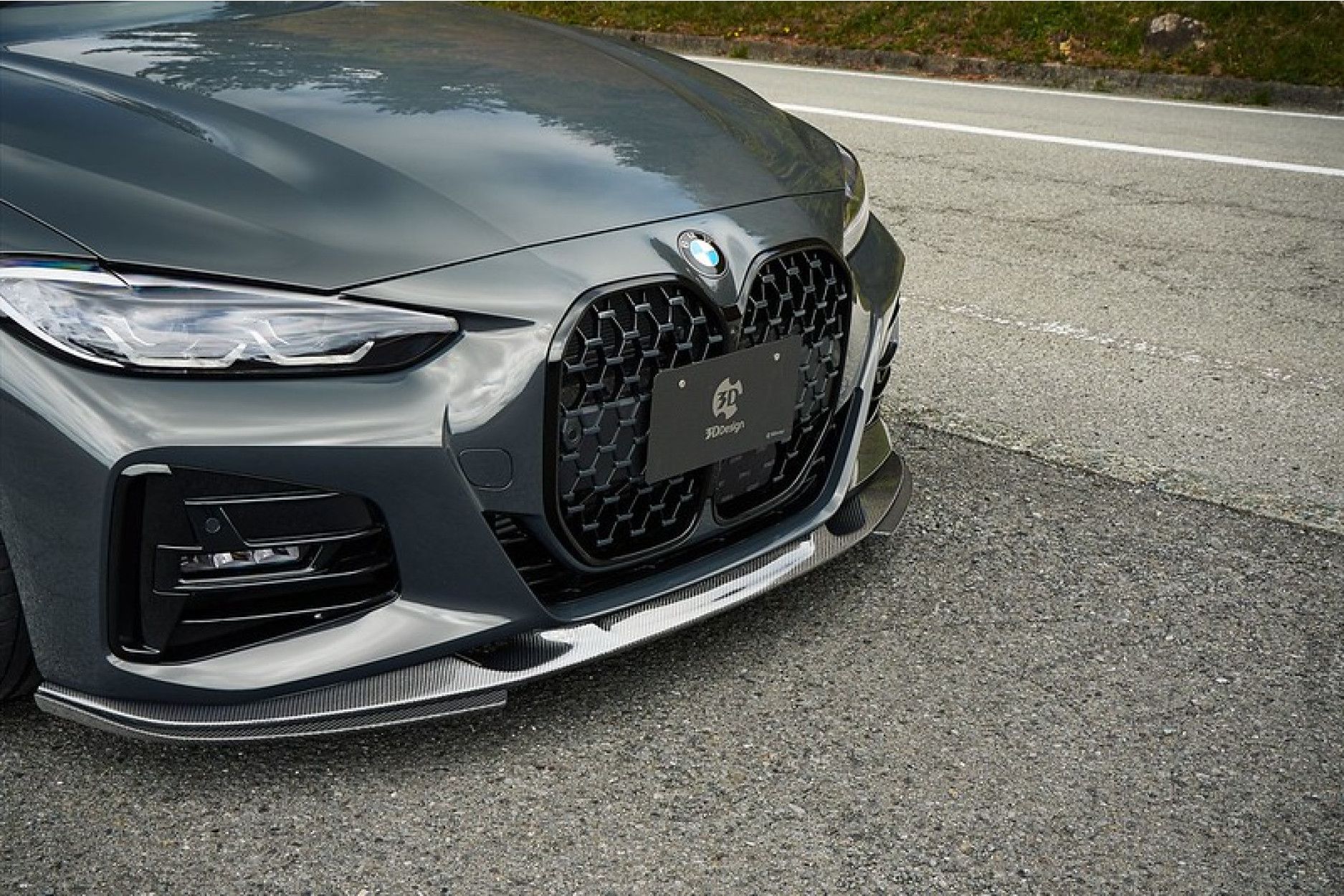 3DDesign Carbon Frontsplitter for Frontlip fitting for BMW G22/G23 M-sport and M440i (2) 