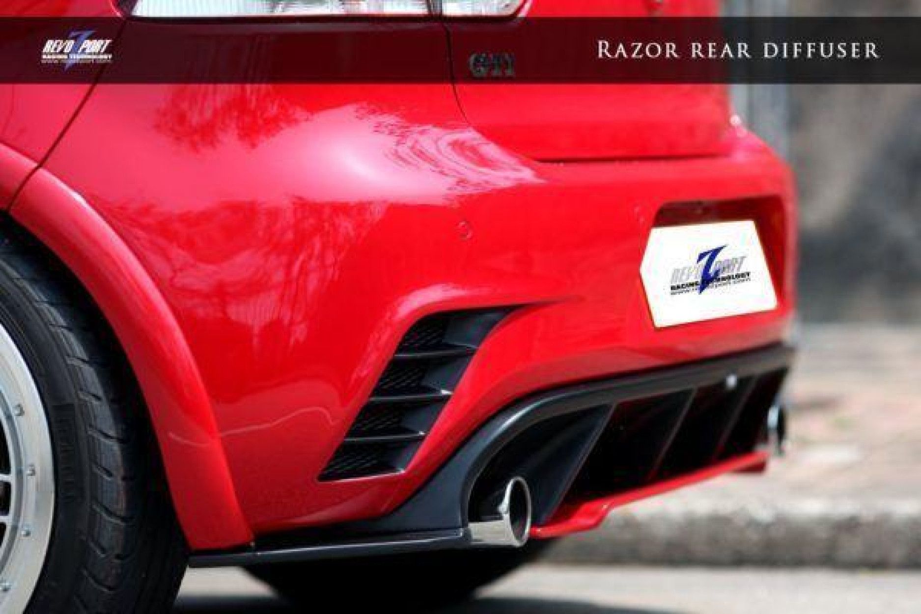 RevoZport Carbon diffuser for Volkswagen Golf MK6|Golf 6 GTI "Razor" (3) 