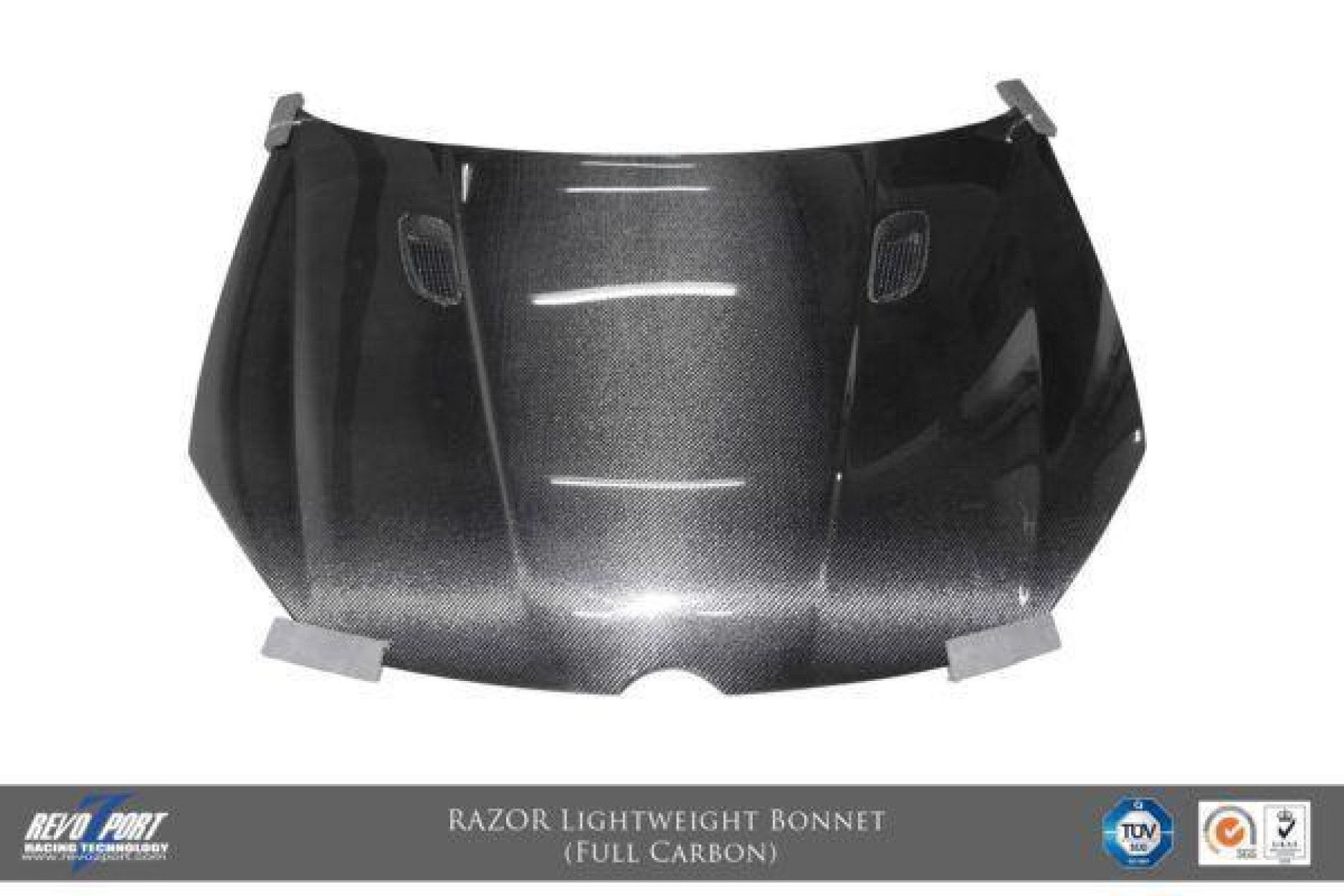 RevoZport Carbon hood for Volkswagen Golf MK6|Golf 6 R "Razor" with vents