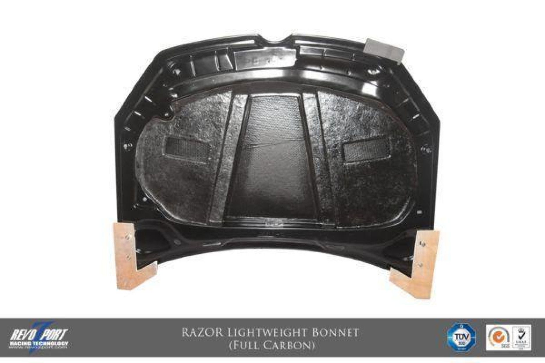 RevoZport Carbon hood for Volkswagen Golf MK6|Golf 6 R "Razor" with vents (3) 