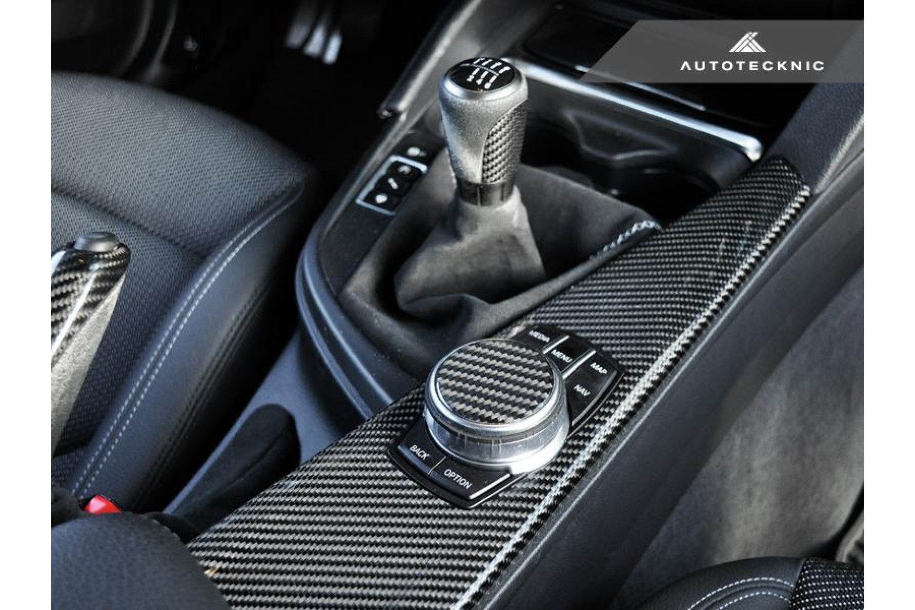 Autotecknic Carbon i-Drive Touch Controller Cover for BMW F-Serie|G-Serie 2014+ (2) 