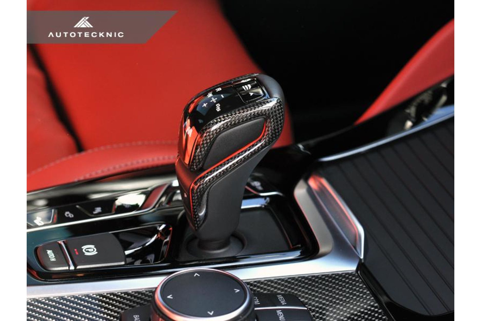 Autotecknic Carbon gear selector-Cover for BMW F90|F97|F98 X3M|X4M|M5 (4) 