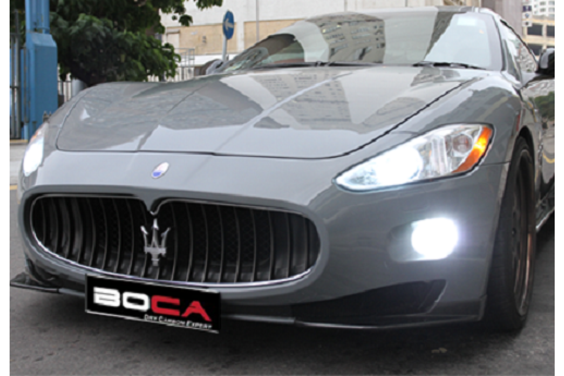 Boca carbon front lip for Maserati GranTurismo Coupe (4) 