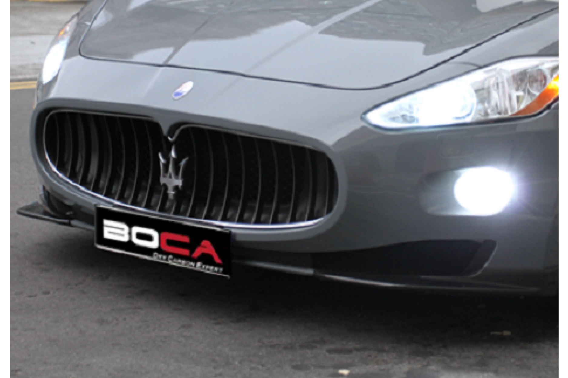 Boca carbon front lip for Maserati GranTurismo Coupe (6) 
