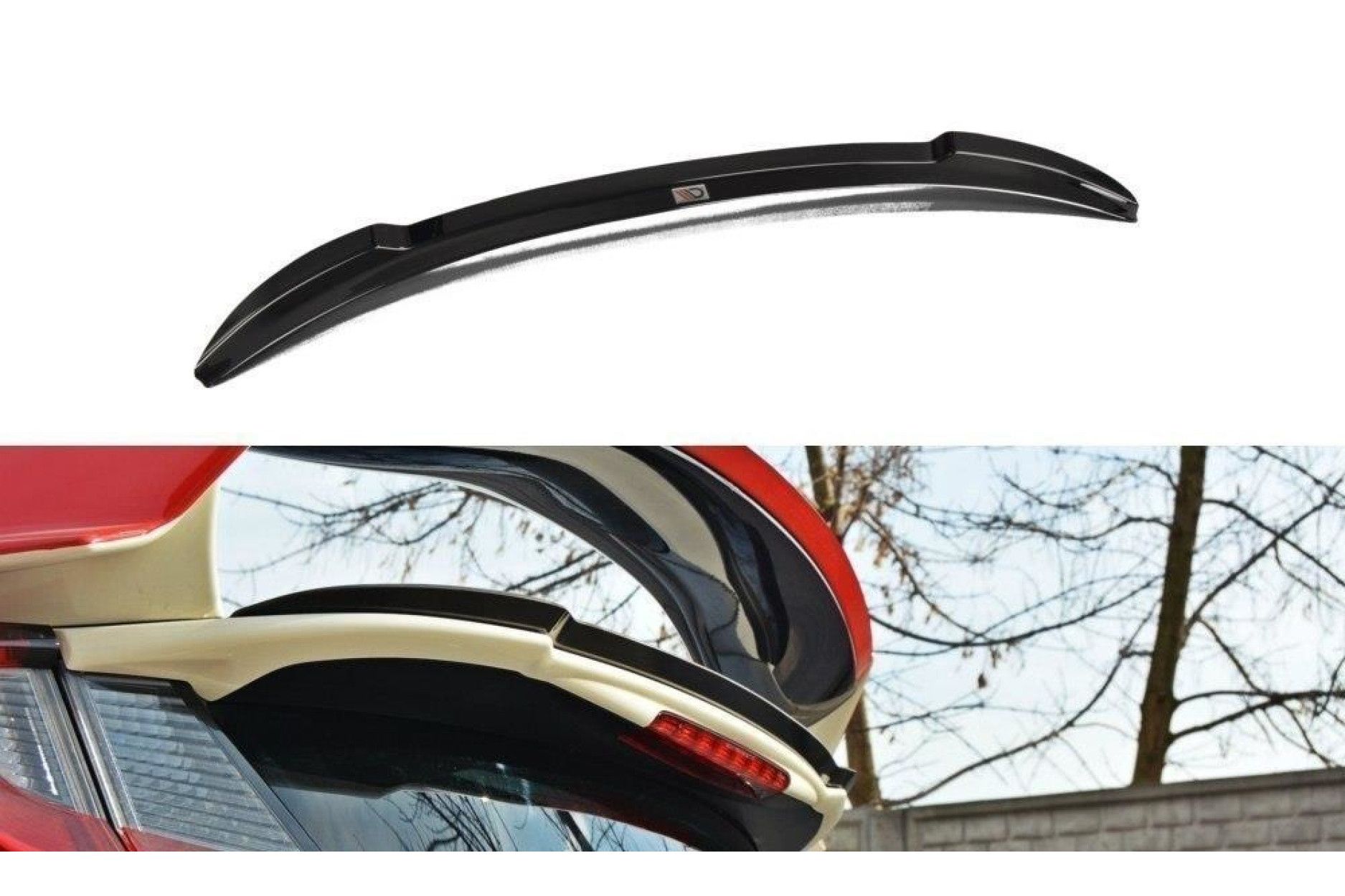 Maxton Design ABS Frontlippe für Honda Civic Mk9 Type GP|Type-SR schwarz matt (11) 