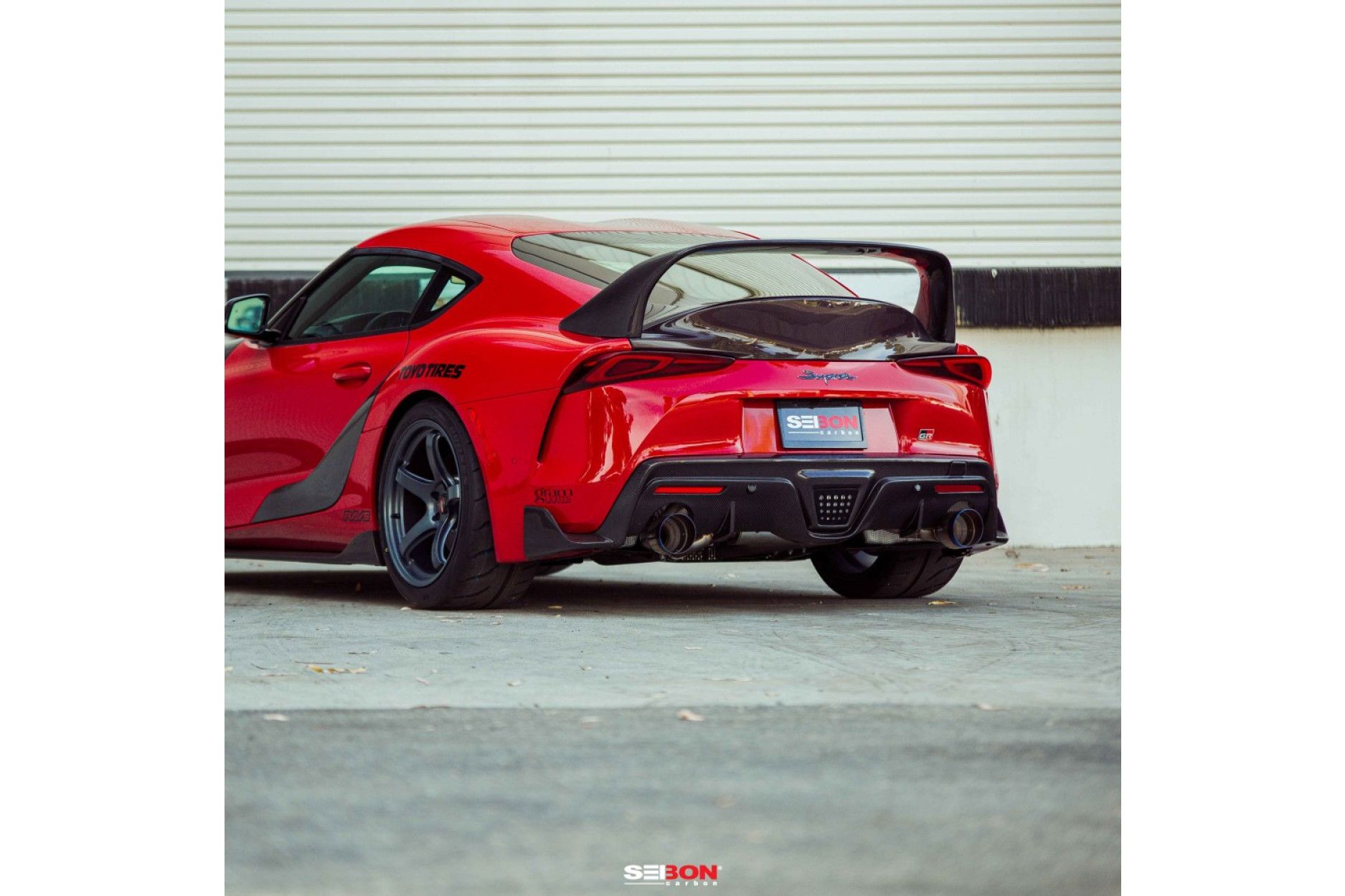 Seibon Carbon Fiber diffuser for TOYOTA SUPRA 2020 Style (9) 