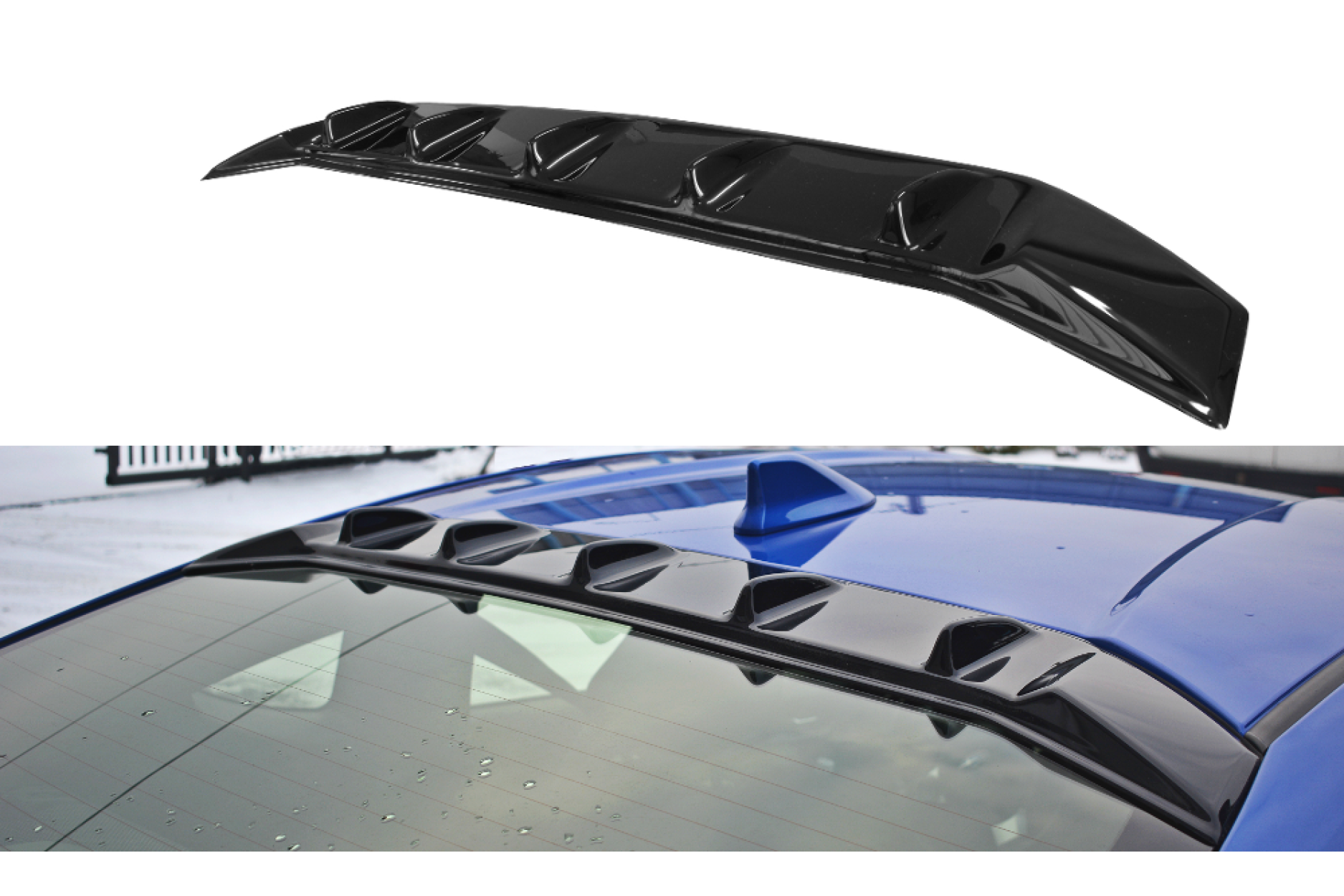 Maxton Design ABS Heckscheiben Spoiler für Subaru BRZ MK1 Facelift schwarz hochglanz