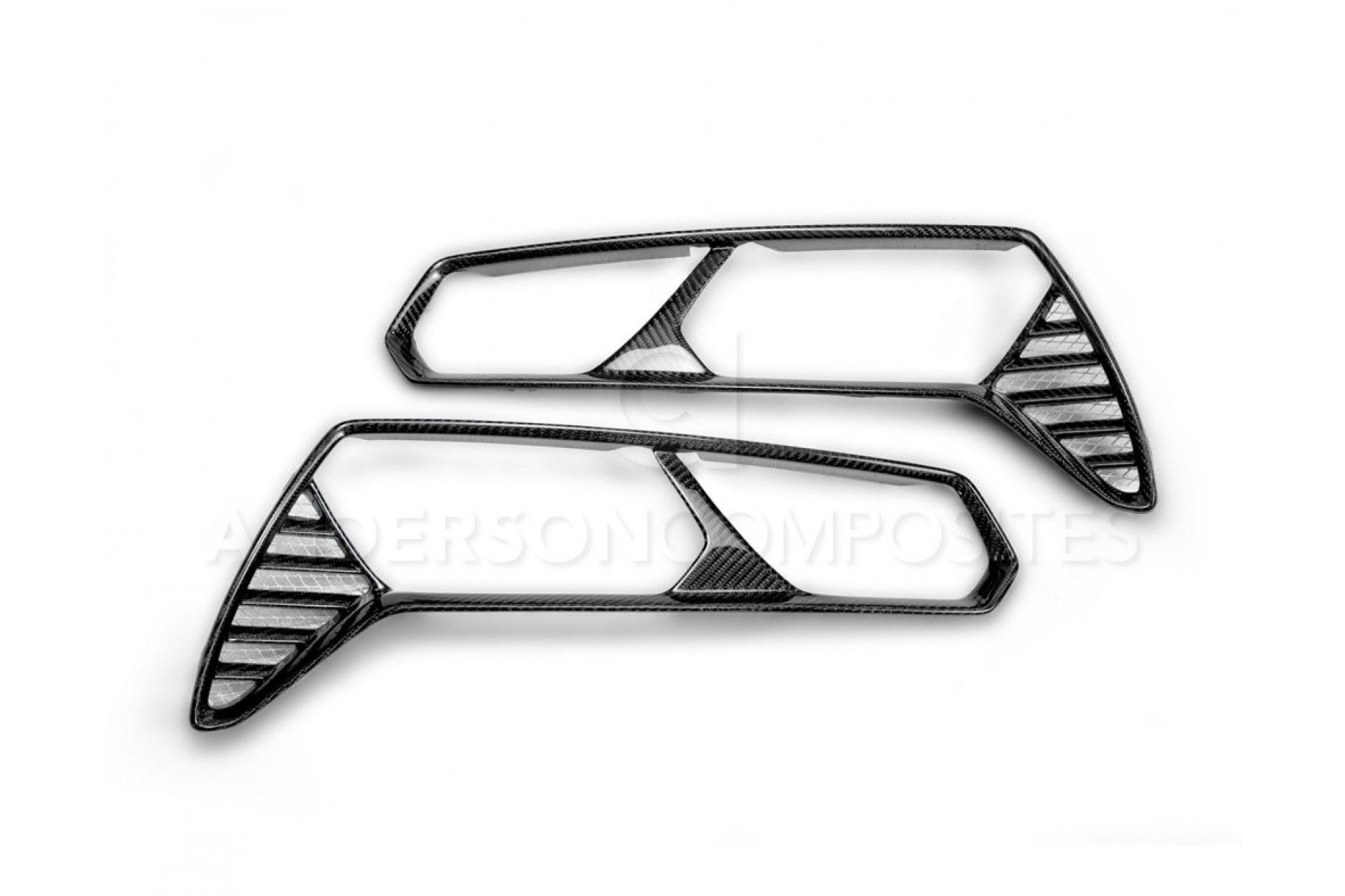 Anderson Composites Carbon fiber taillight bezels for 2014-2018 Chevrolet Corvette C7 Stingray/Z06 (2) 