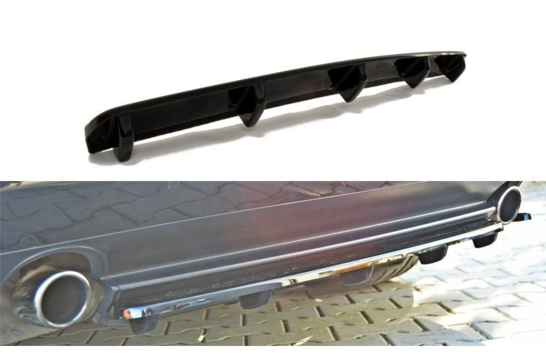 Maxton Design ABS Diffusor für Alfa Romeo 159 schwarz hochglanz