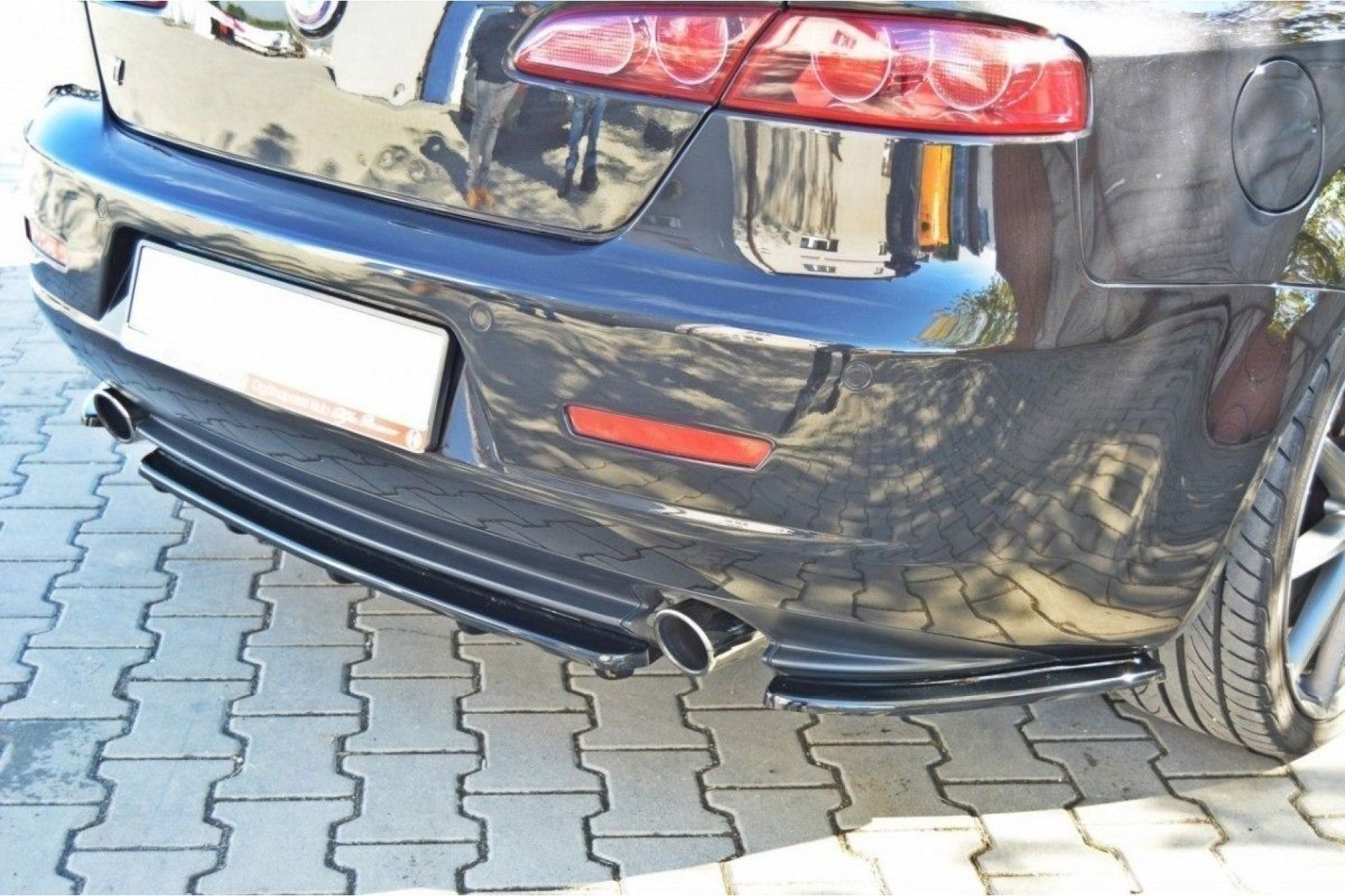 Maxton Design ABS Diffusor für Alfa Romeo 159 schwarz hochglanz (2) 