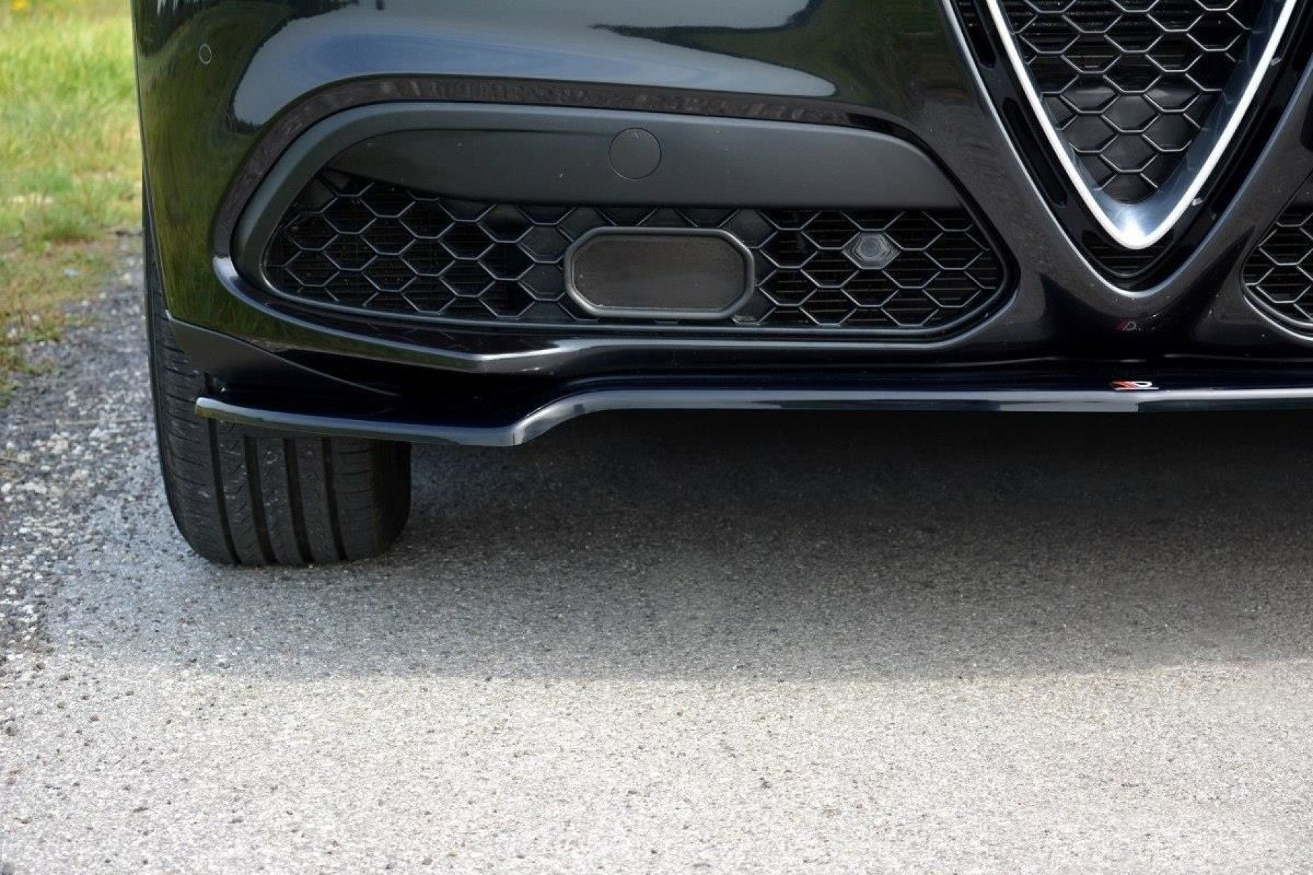 Maxton Design ABS Frontlippe V.1 für Alfa Romeo Stelvio schwarz hochglanz (4) 
