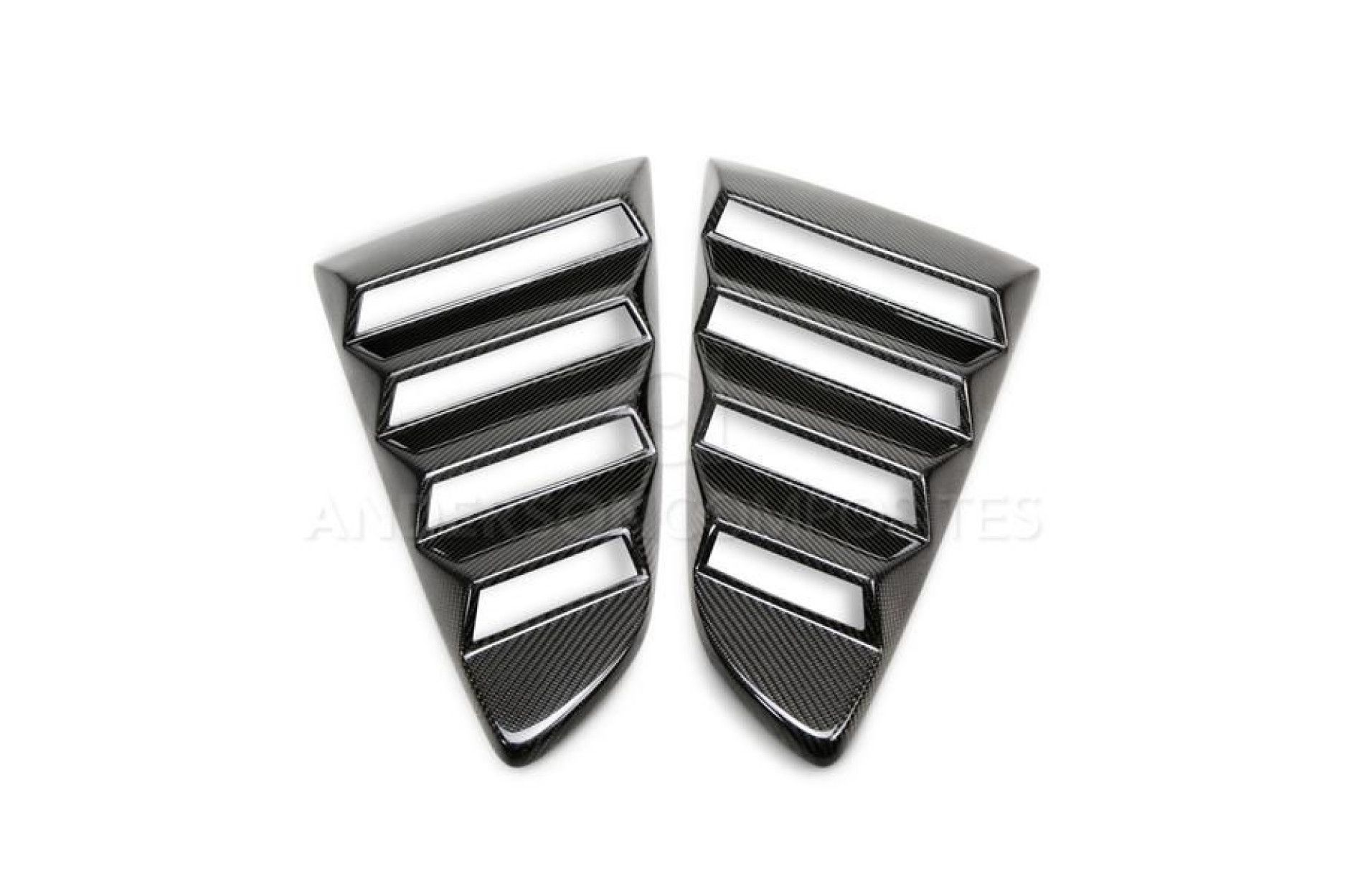 Anderson Composites Type-V carbon fiber window louvers for 2015-2019 Ford Mustang (3) 