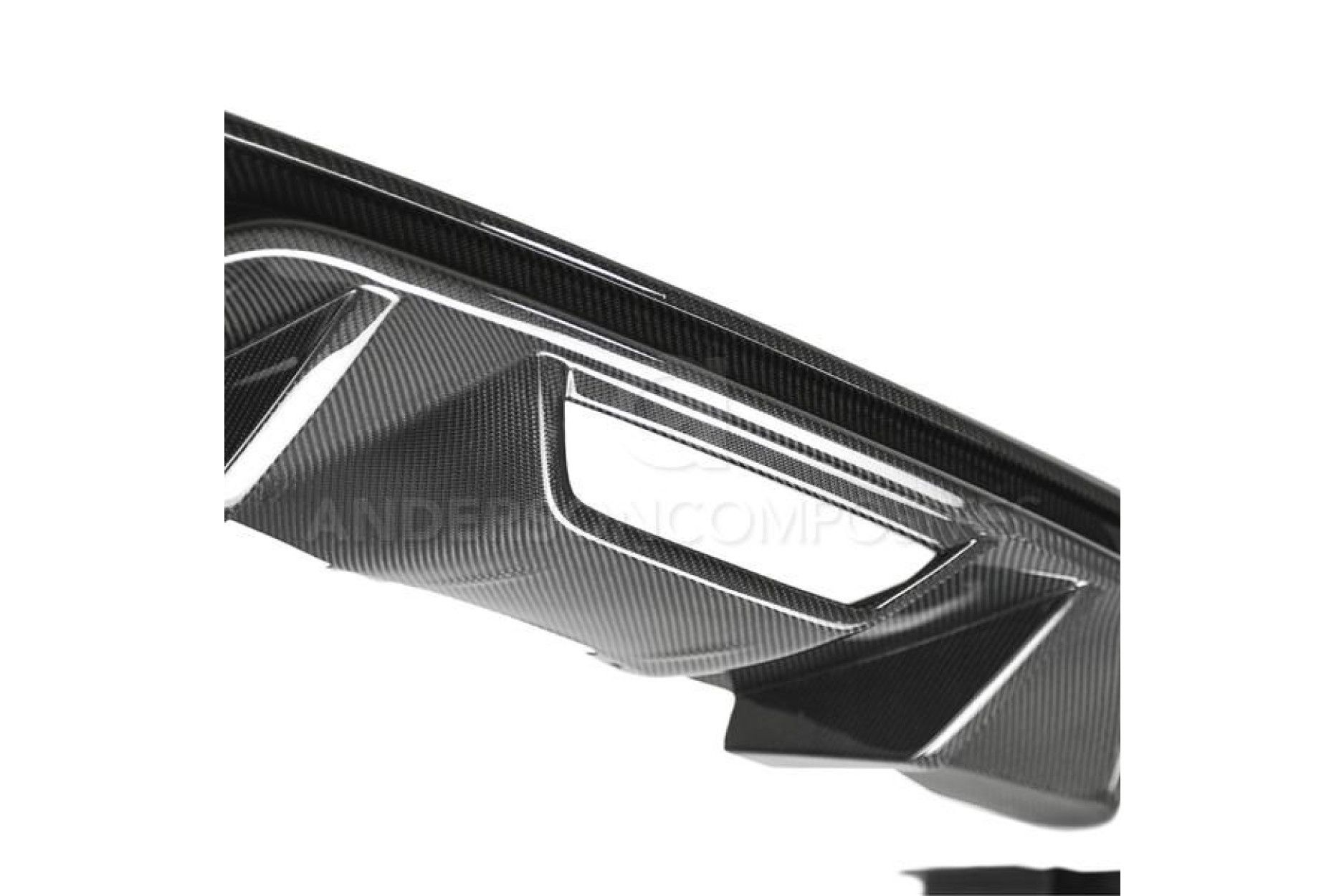 Anderson Composites Carbon Diffusor Quad-Tip für Ford Mustang 2018+ Type OE (4) 