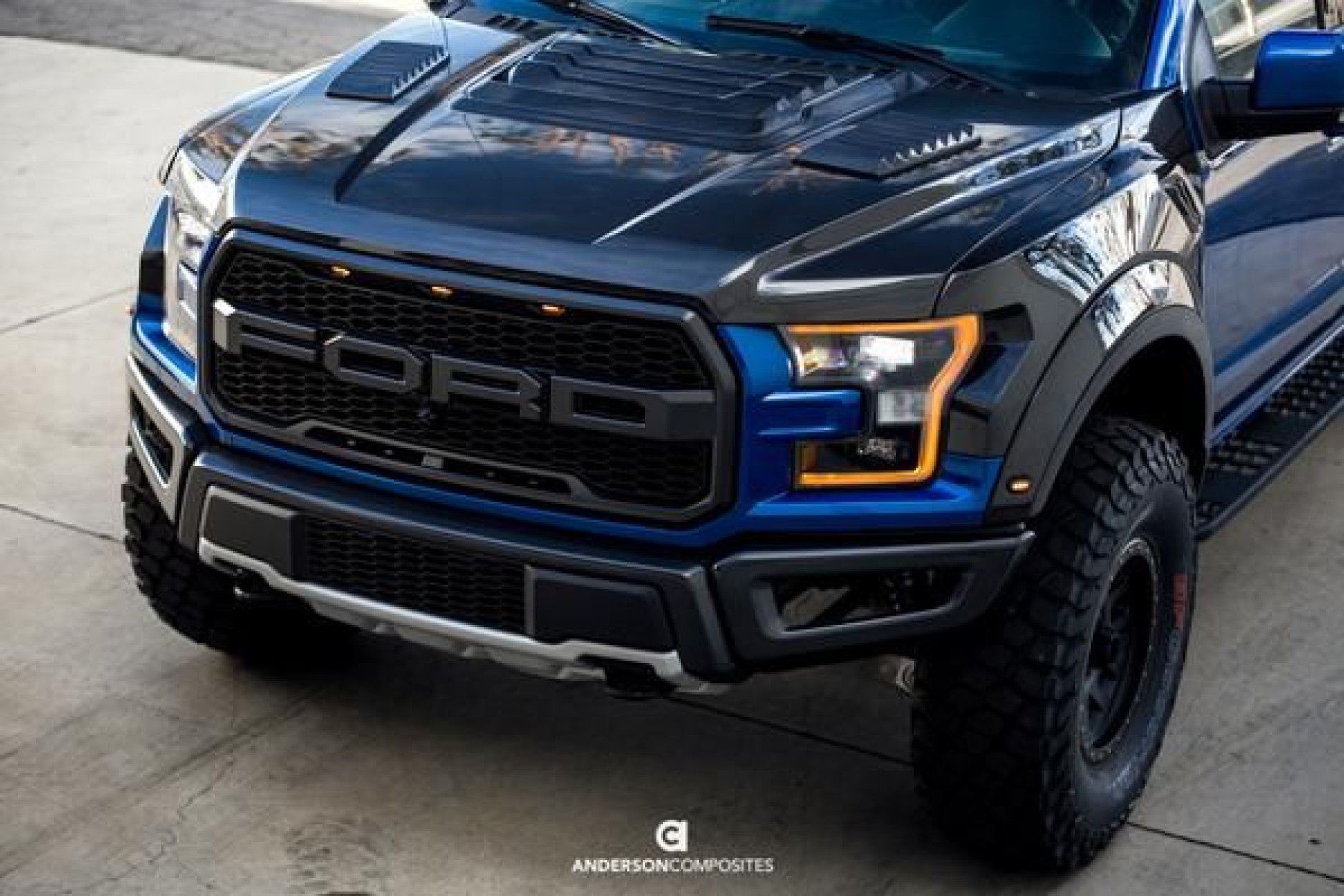 Anderson Composites Carbon Motorhaube für Ford F150 Raptor 2017-2018 TYPE-OE (6) 