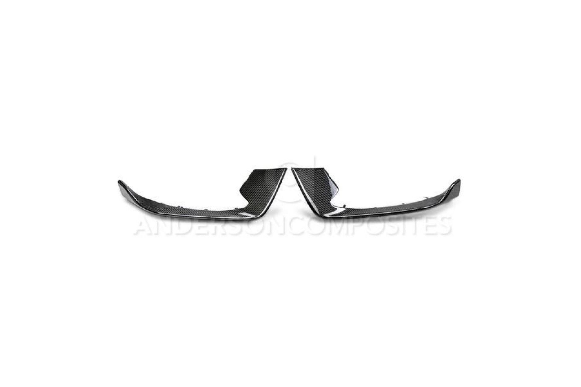 Anderson Composites Carbon fiber front bumper inserts for 2015-2016 Ford Mustang GT350 (4) 