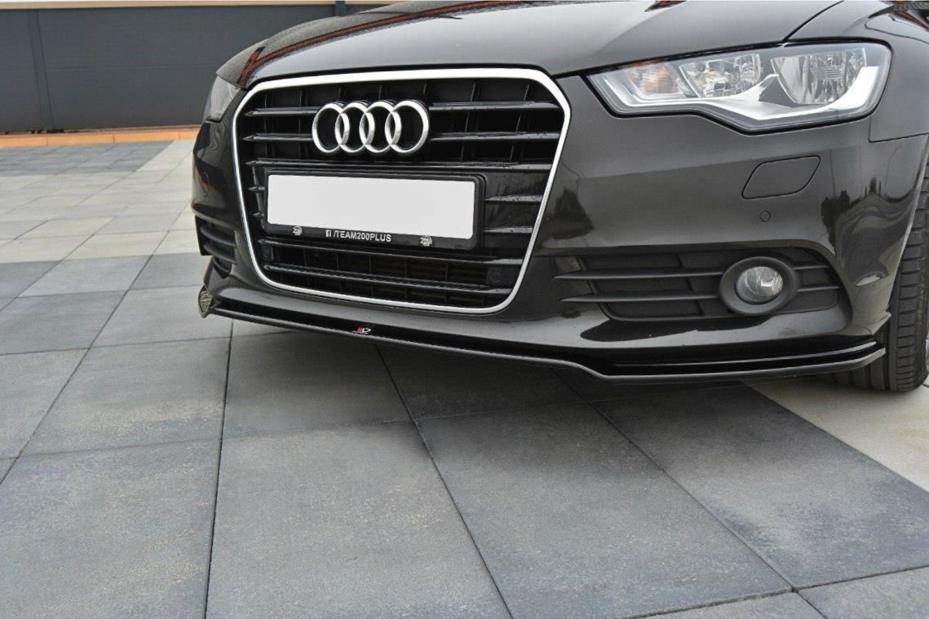Maxton Design ABS Frontlippe V.1 für Audi A6 C7 S6|RS6 schwarz hochglanz