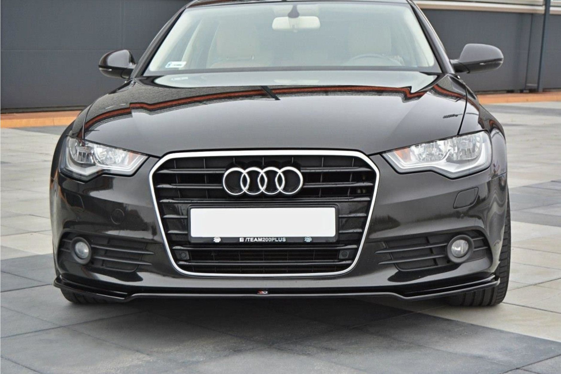 Maxton Design ABS Frontlippe V.1 für Audi A6 C7 S6|RS6 schwarz hochglanz (5) 