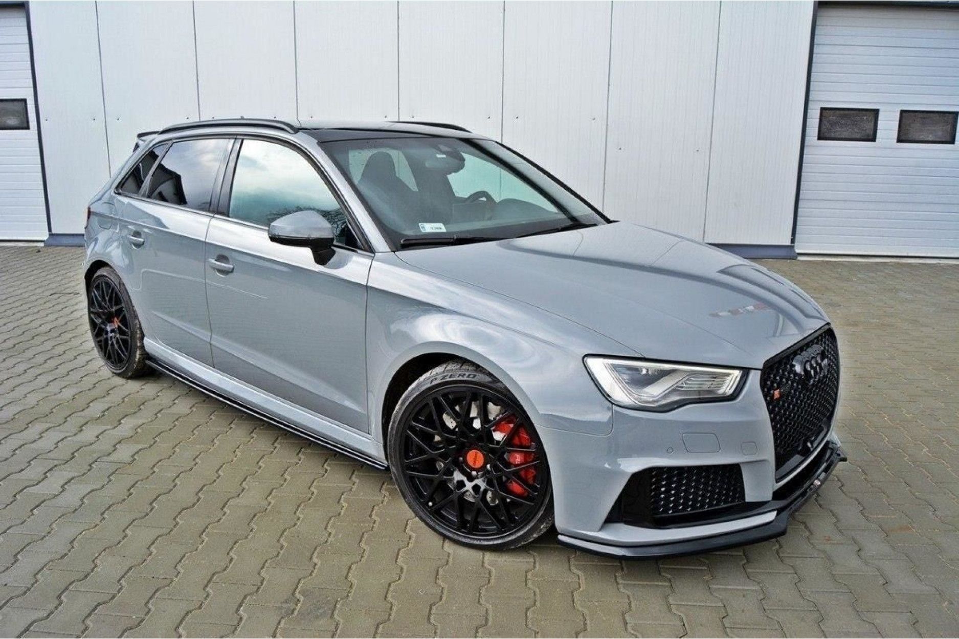 Maxton Design ABS Seitenschweller für Audi A3 8V S3|RS3 schwarz hochglanz (4) 