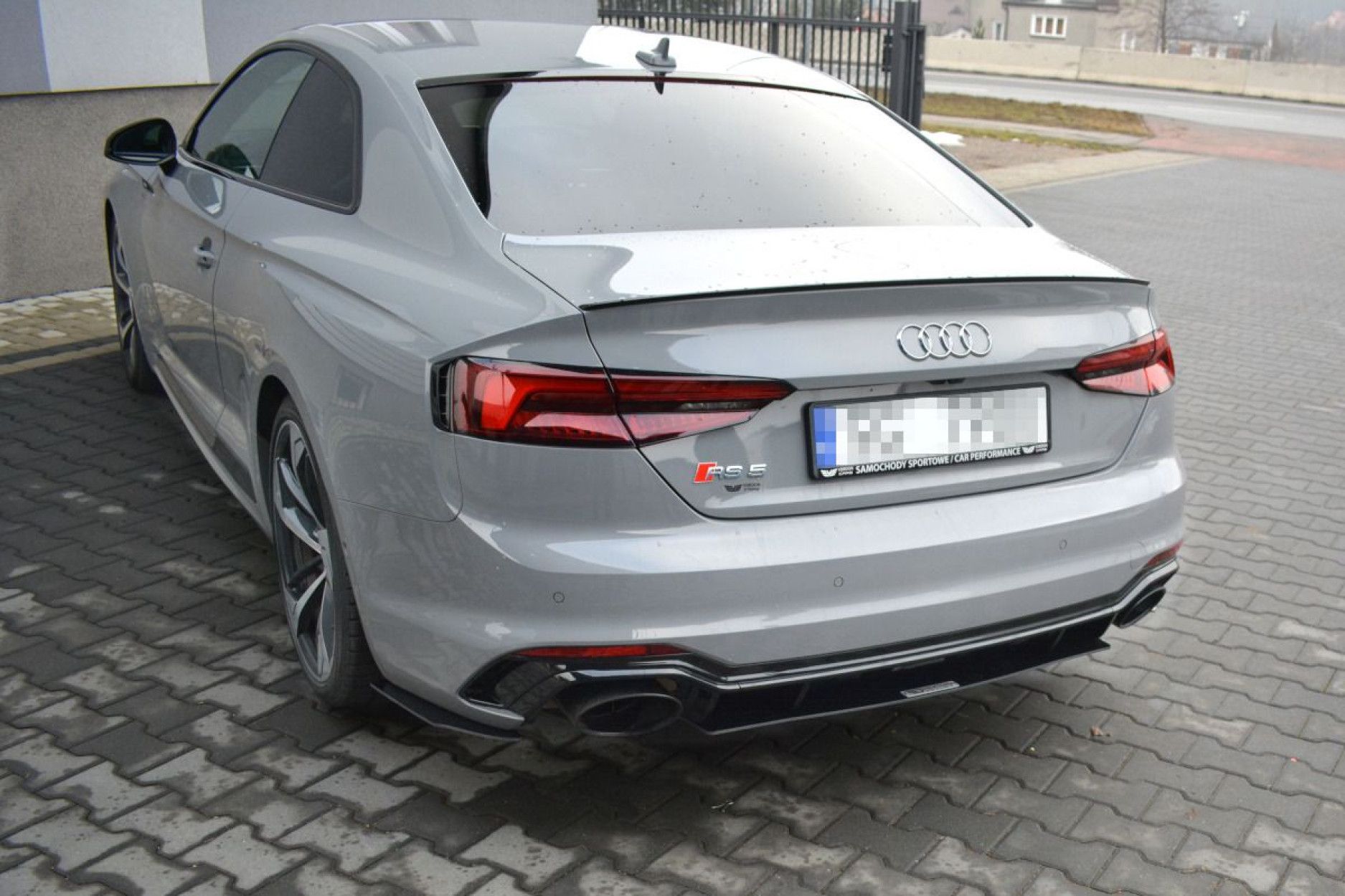 Maxton Design ABS Diffusor Heckschürzen Ansatz für Audi A5 F5 S5|RS5 Coupe schwarz matt (3) 