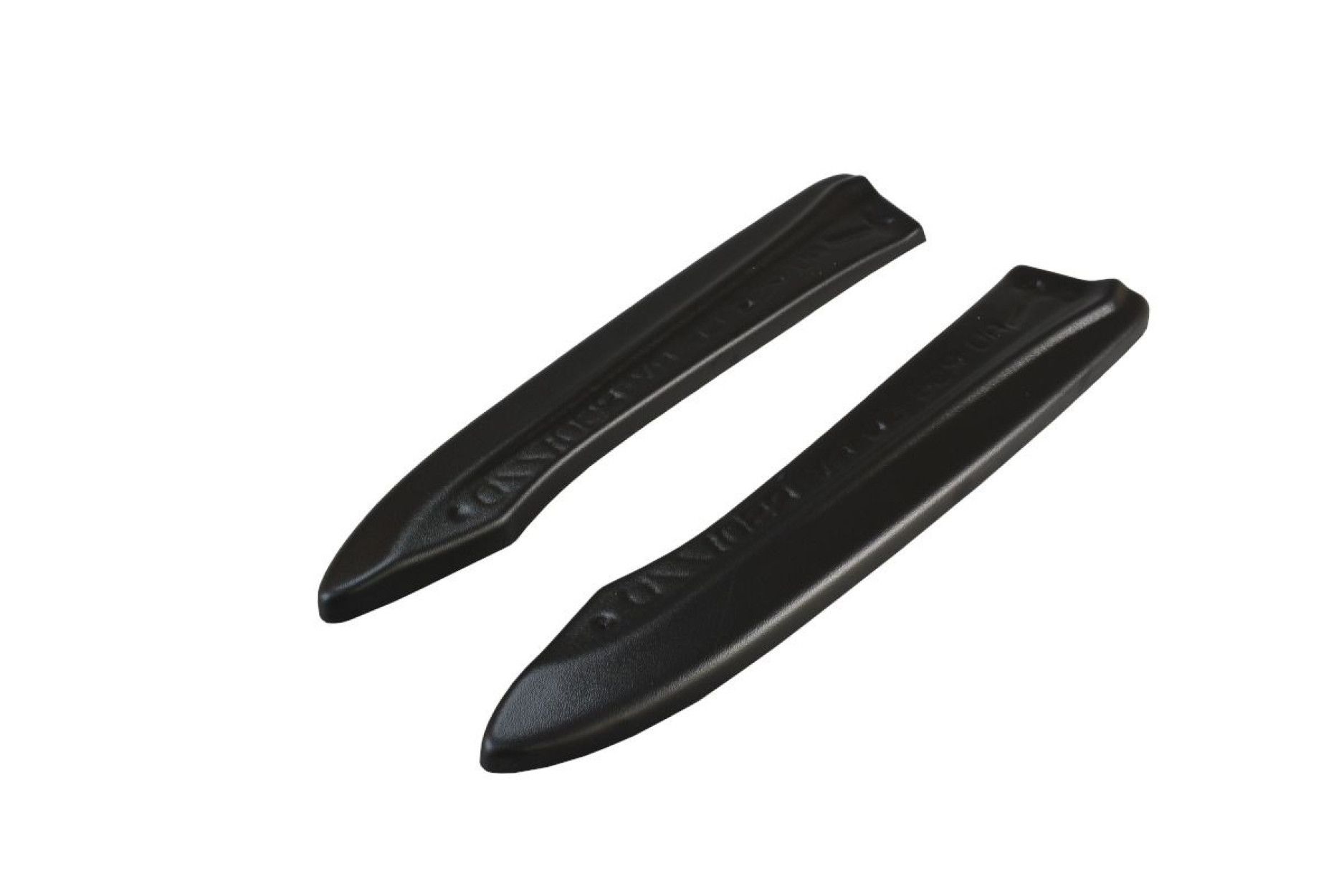 Maxton Design ABS Diffusor Seiten Eerwiterungen Flaps für Audi A6 C6 S6|RS6 schwarz hochglanz