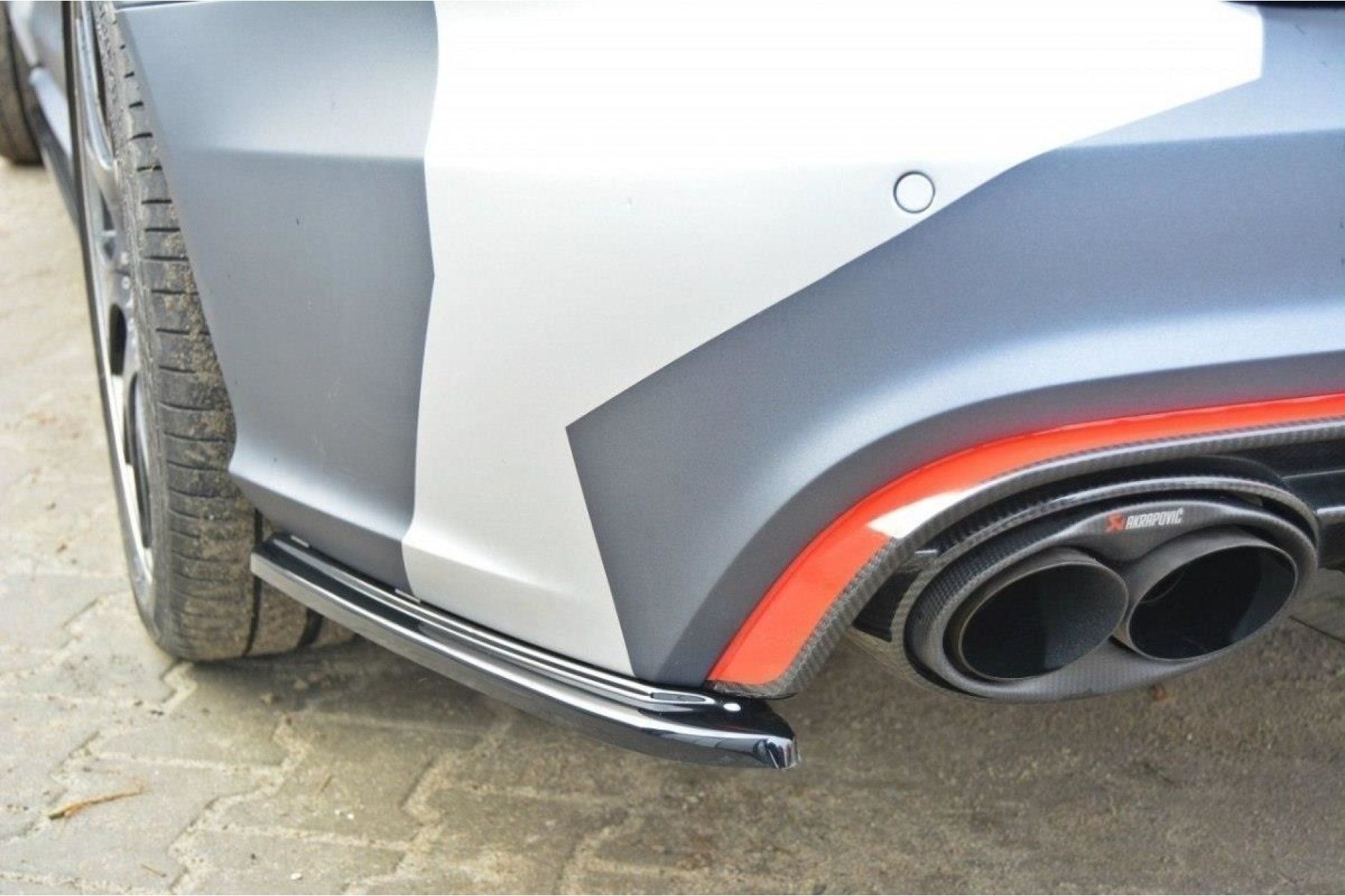 Maxton Design ABS Diffusor Seiten Eerwiterungen Flaps für Audi A6 C7 S6|RS6 schwarz hochglanz (3) 