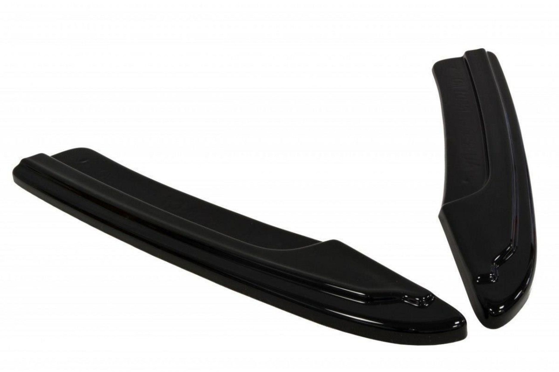 Maxton Design ABS Diffusor Seiten Eerwiterungen Flaps für Audi A6 C7 S6|RS6 schwarz hochglanz (8) 